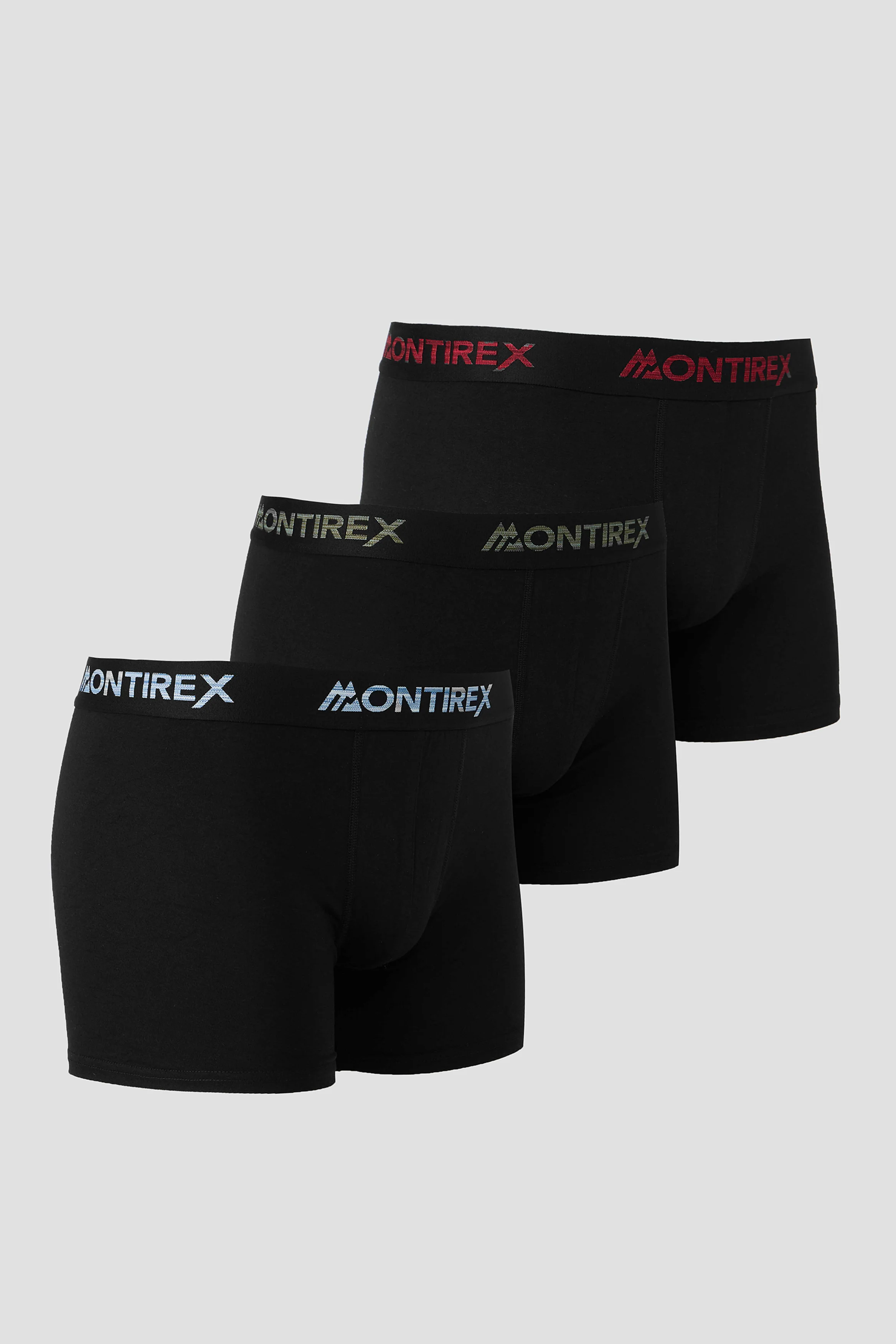 3 Pack Trail Boxer - Black/Ascension/Elm/Charcoal Blue