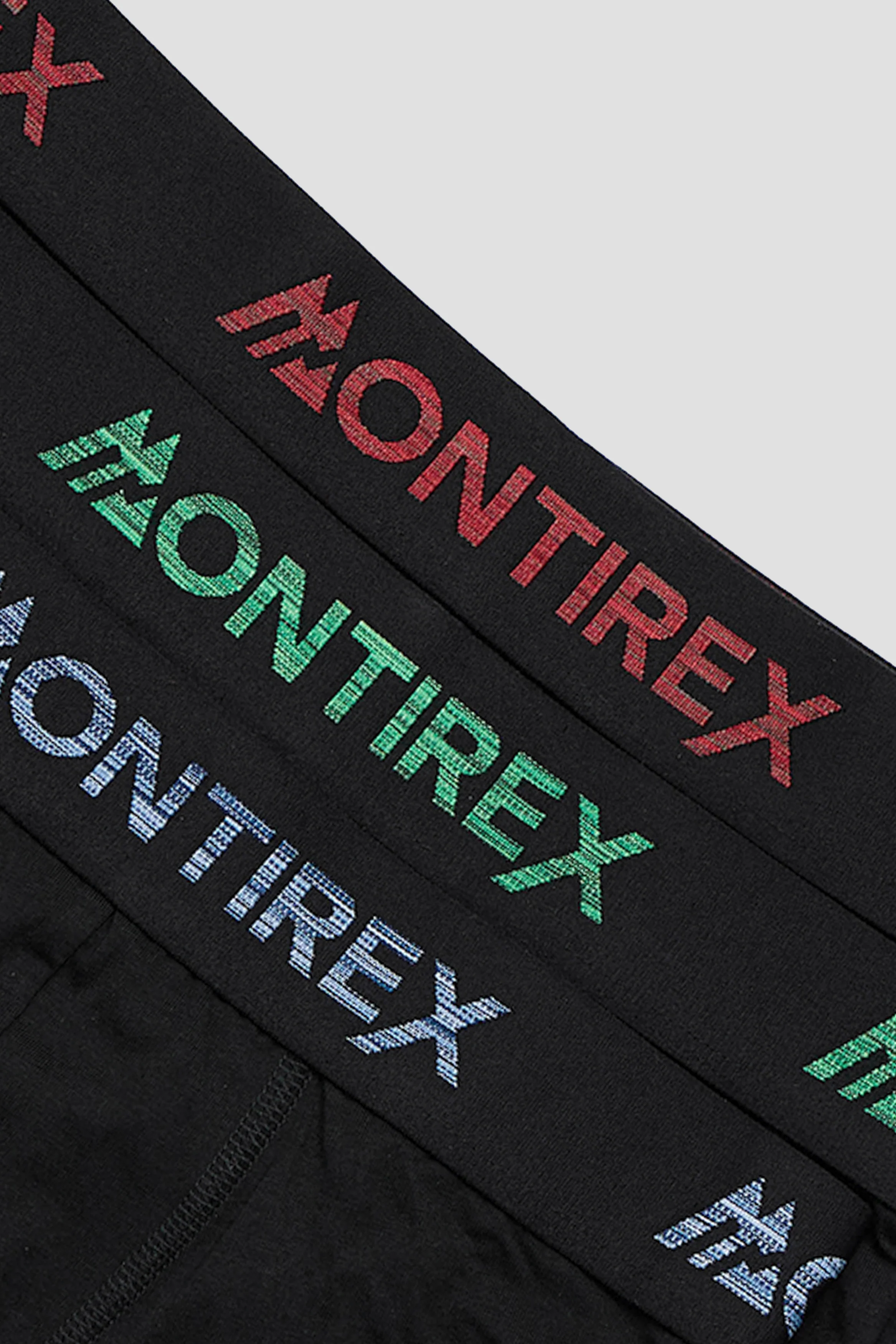 Boys 3 Pack Trail Boxer - Black/Red/Green/Blue - Image 3