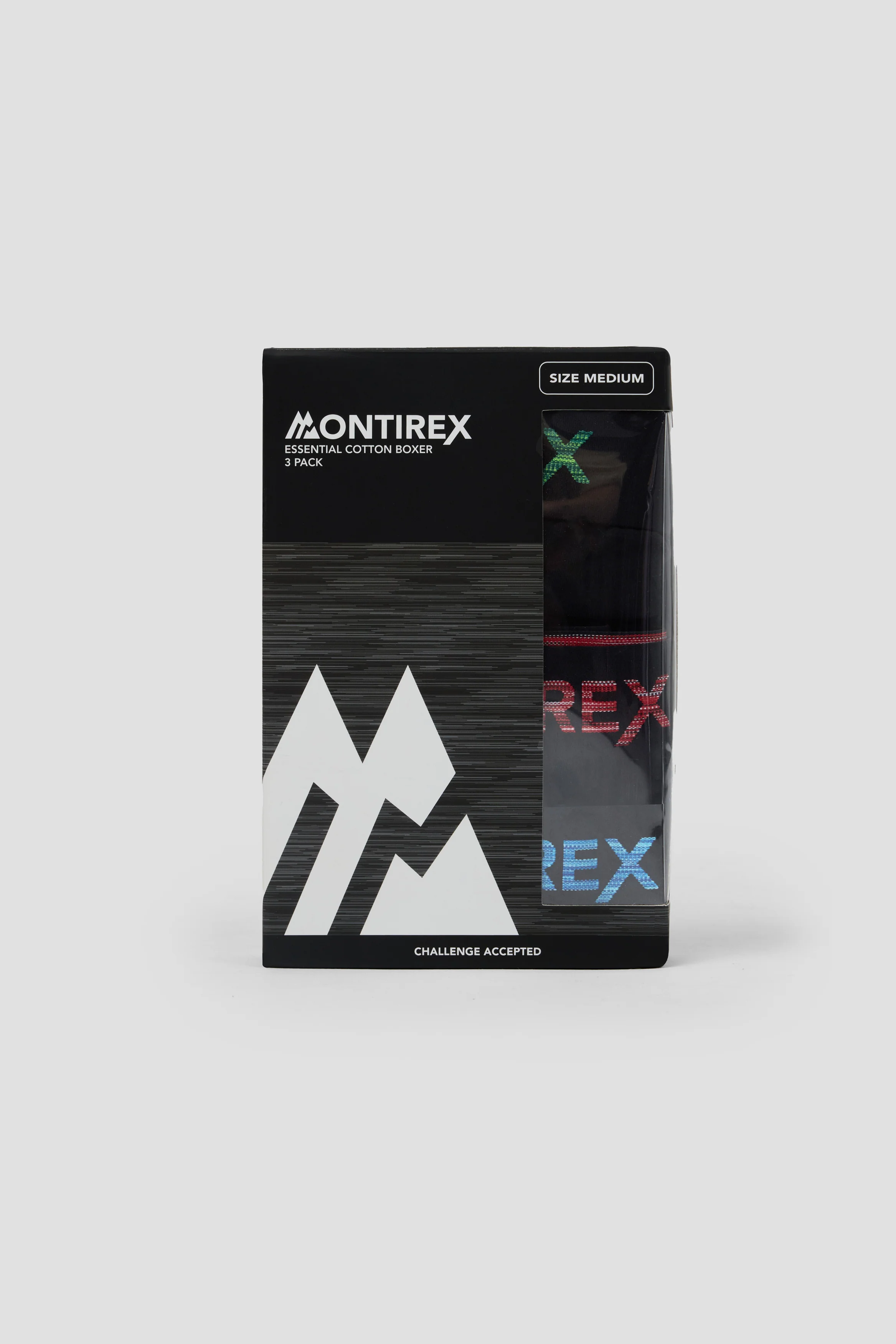 3 Pack Trail Boxer - Black/Red/Green/Blue - Image 4