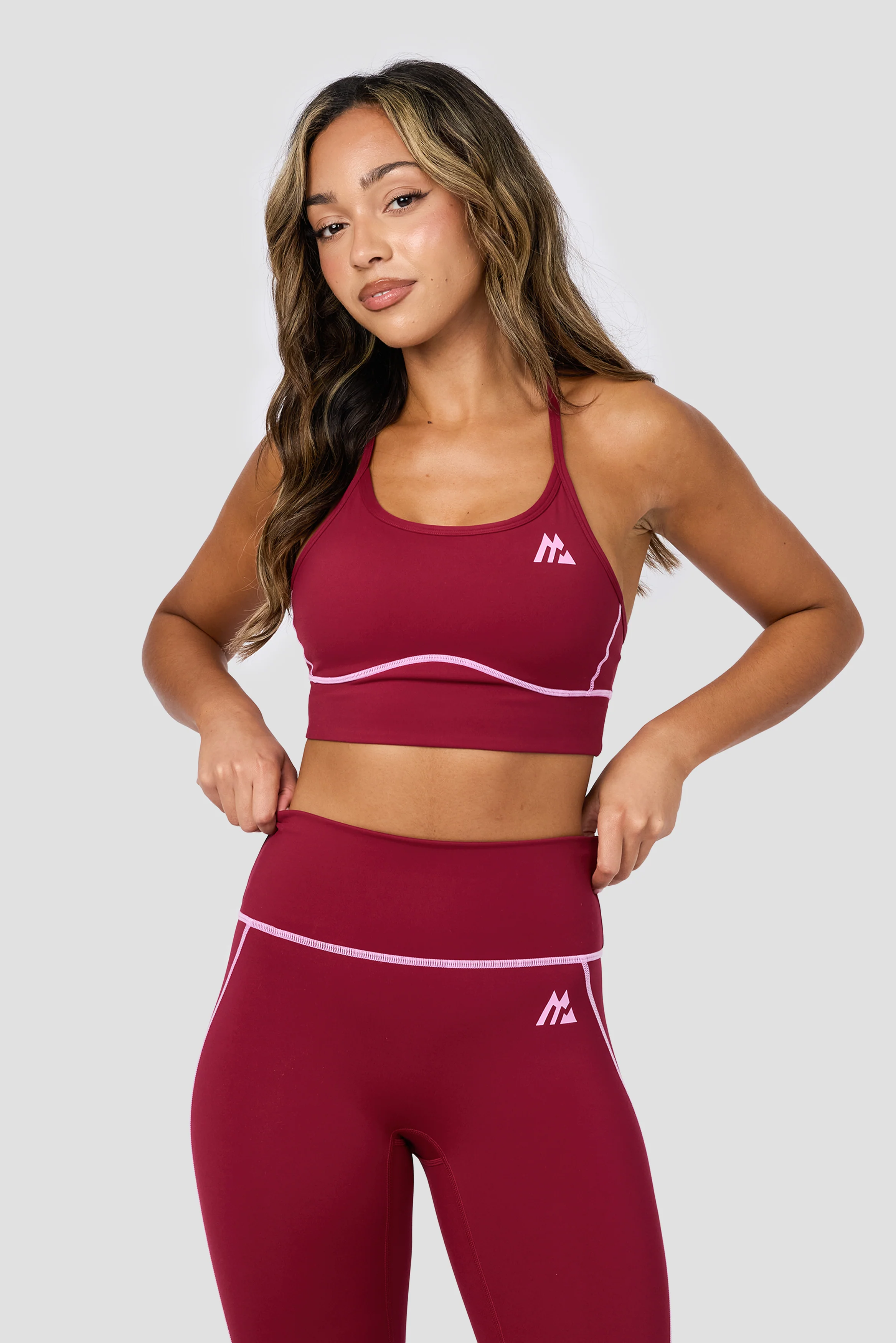 Accolade Sports Bra - Dark Crimson/Rosella
