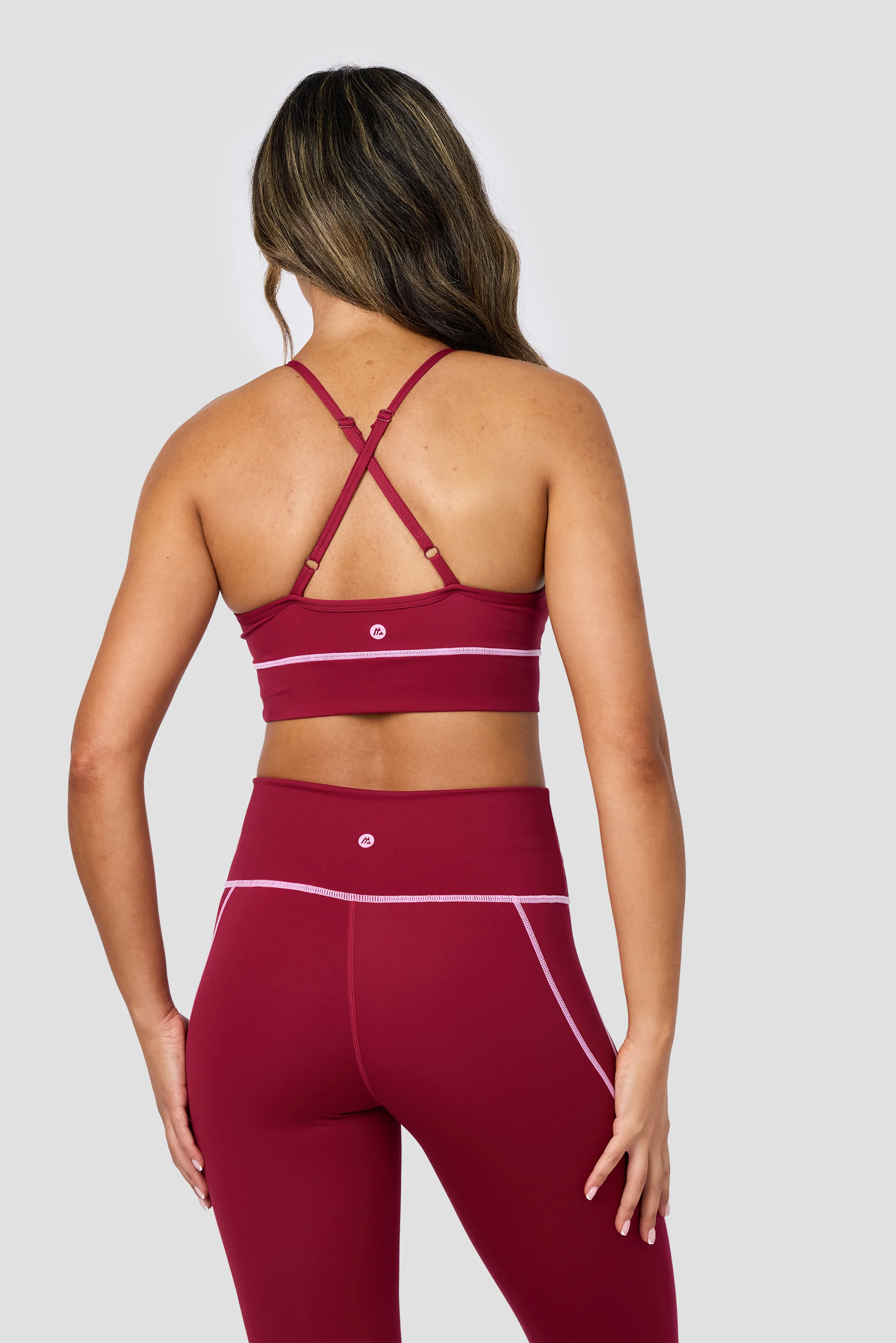 Accolade Sports Bra - Dark Crimson/Rosella - Image 2