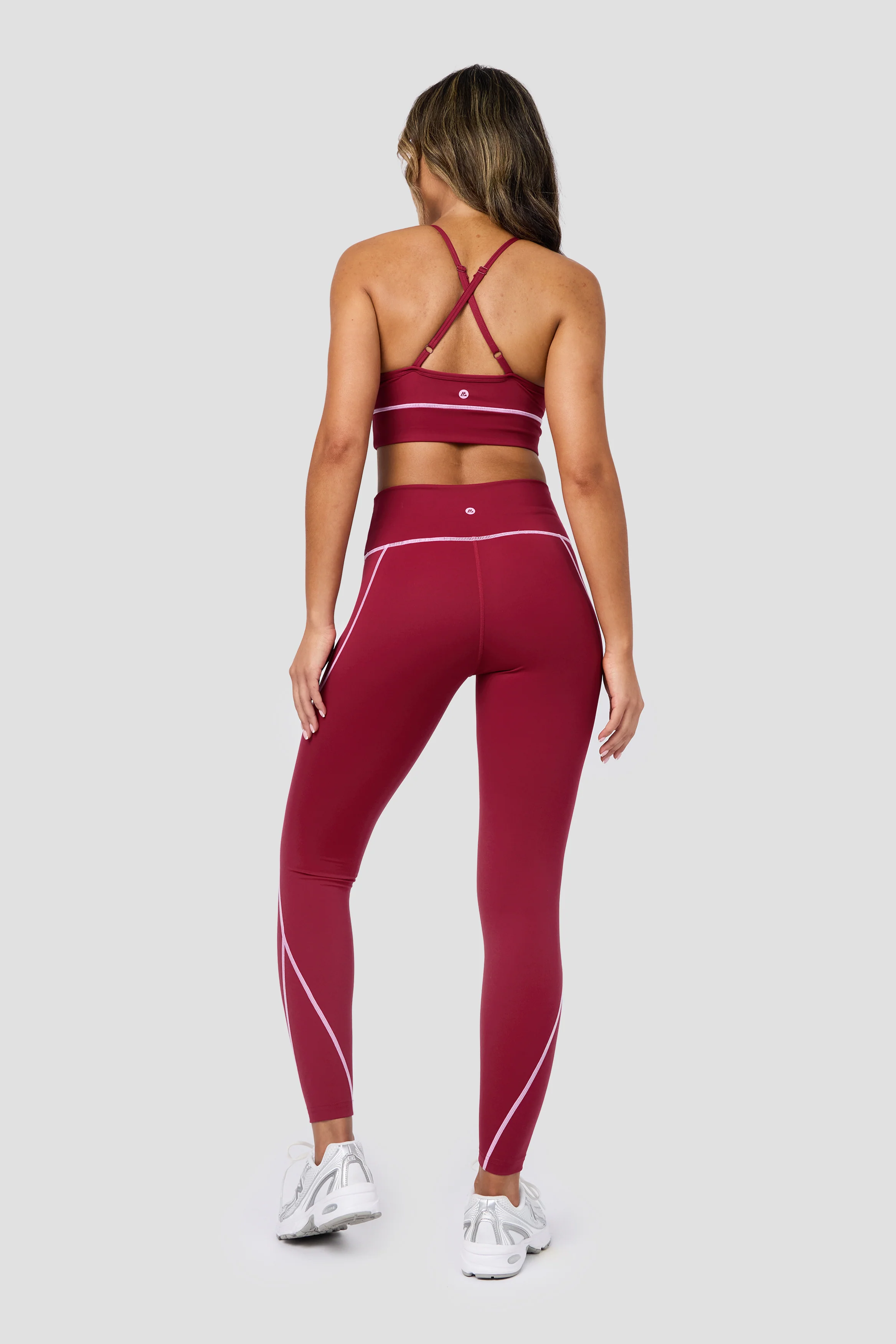 Accolade Sports Bra - Dark Crimson/Rosella - Image 4