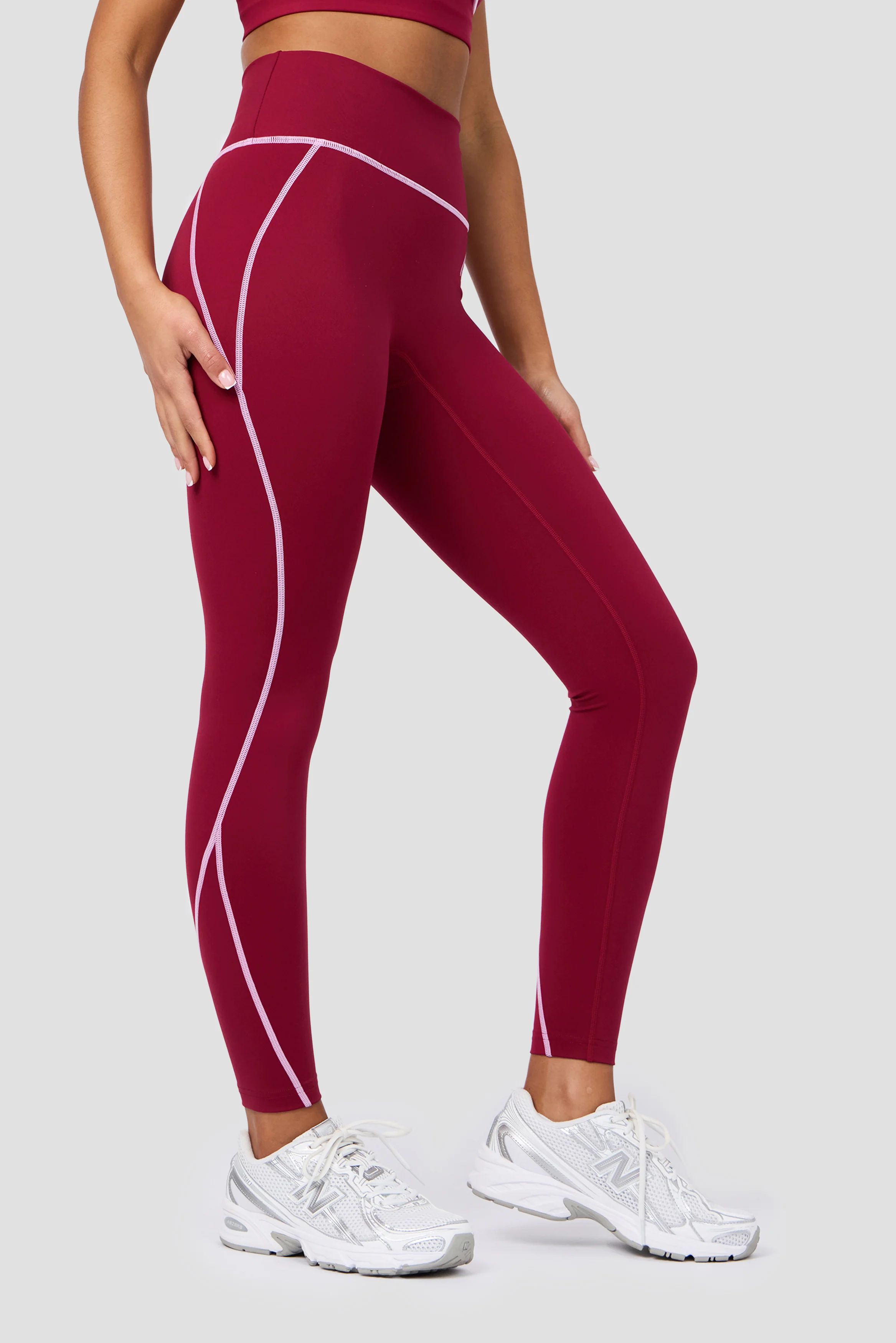 Accolade Legging - Dark Crimson/Rosella - Image 2