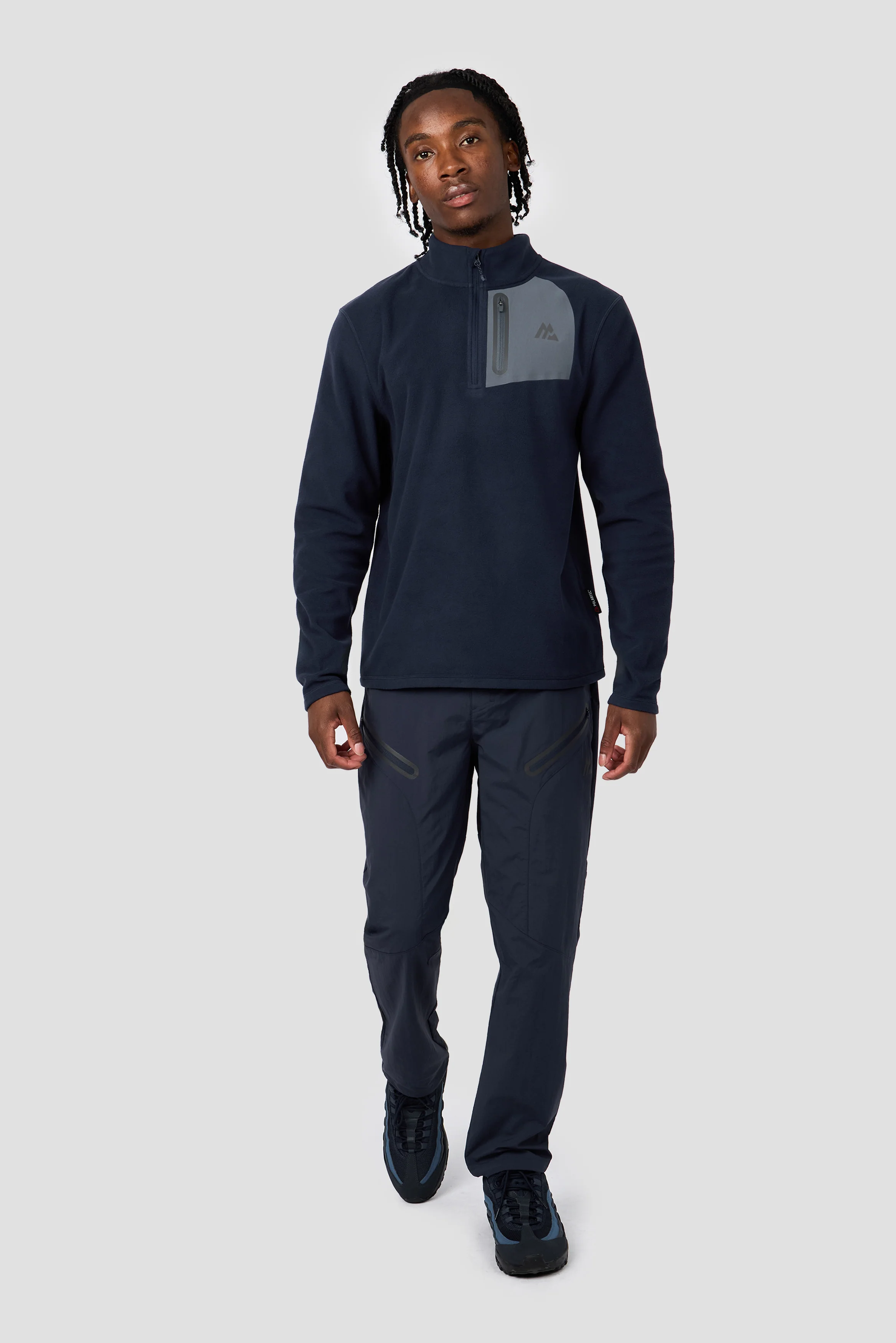 Ascent Polartec® Fleece - Midnight Blue/Slate Grey - Image 3