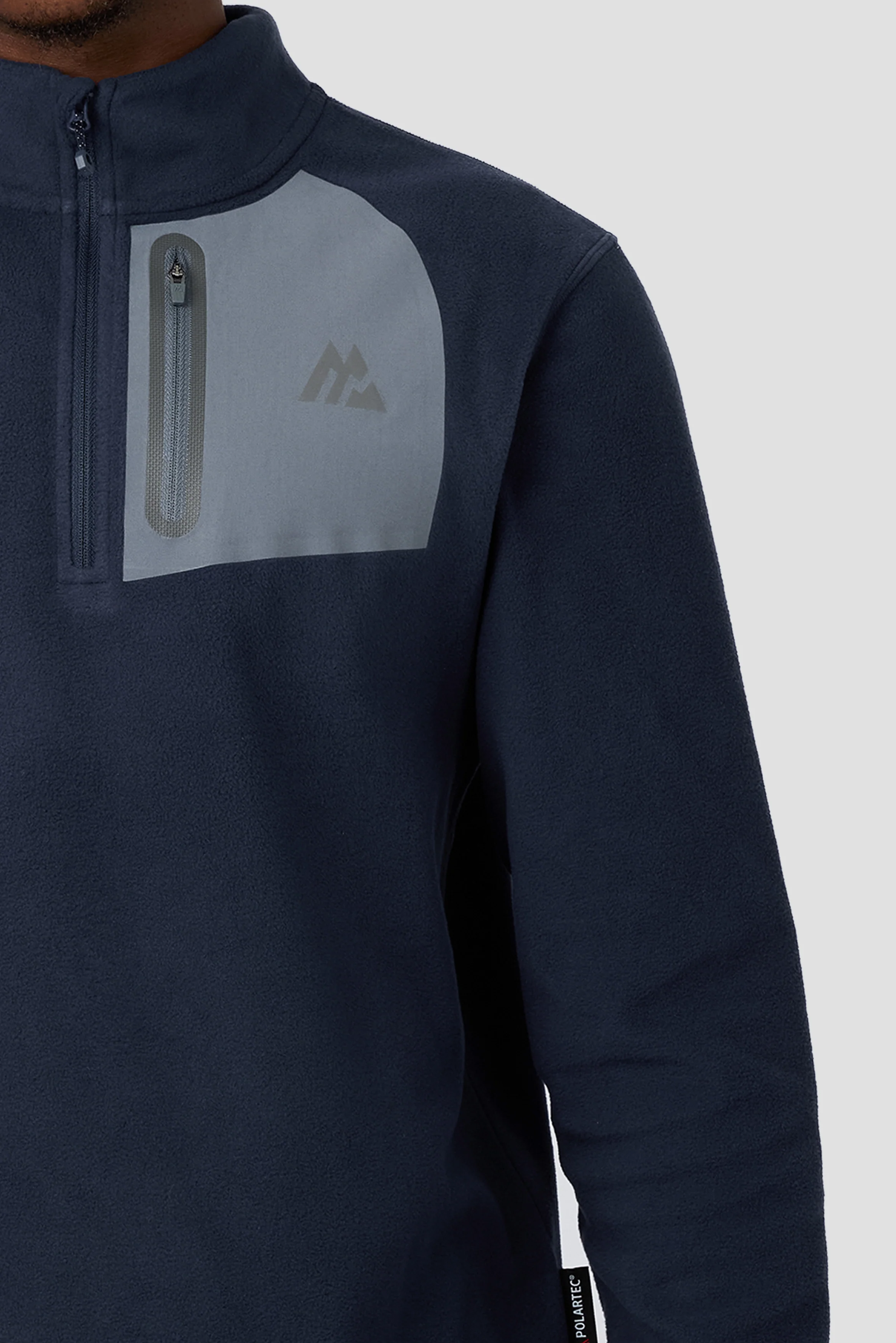 Ascent Polartec® Fleece - Midnight Blue/Slate Grey - Image 5