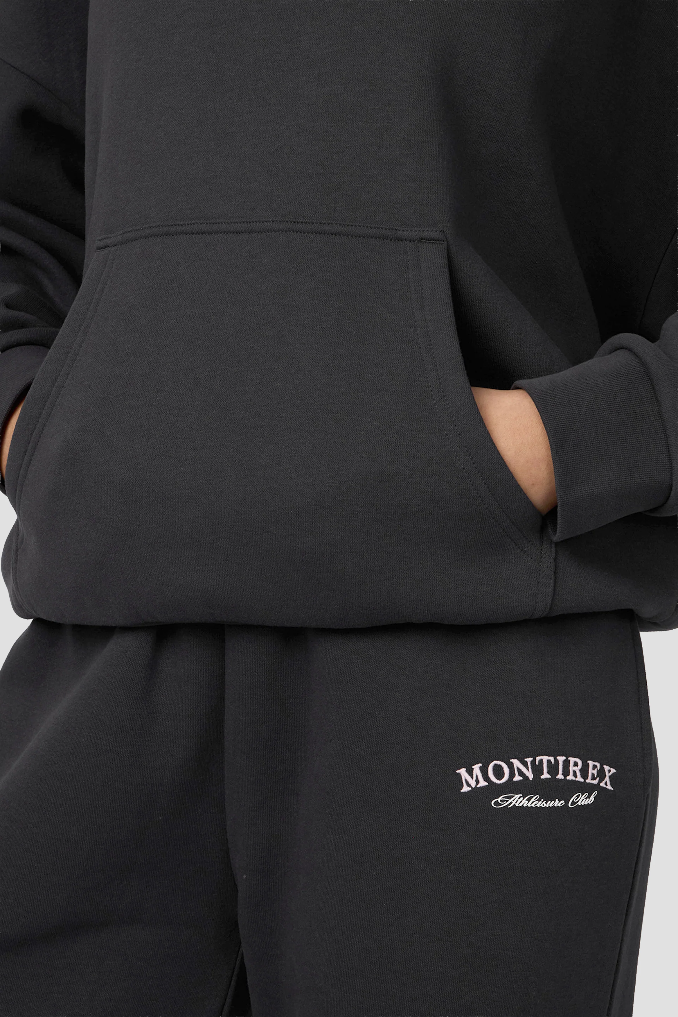 Athleisure Club Hood - Washed Black - Image 4