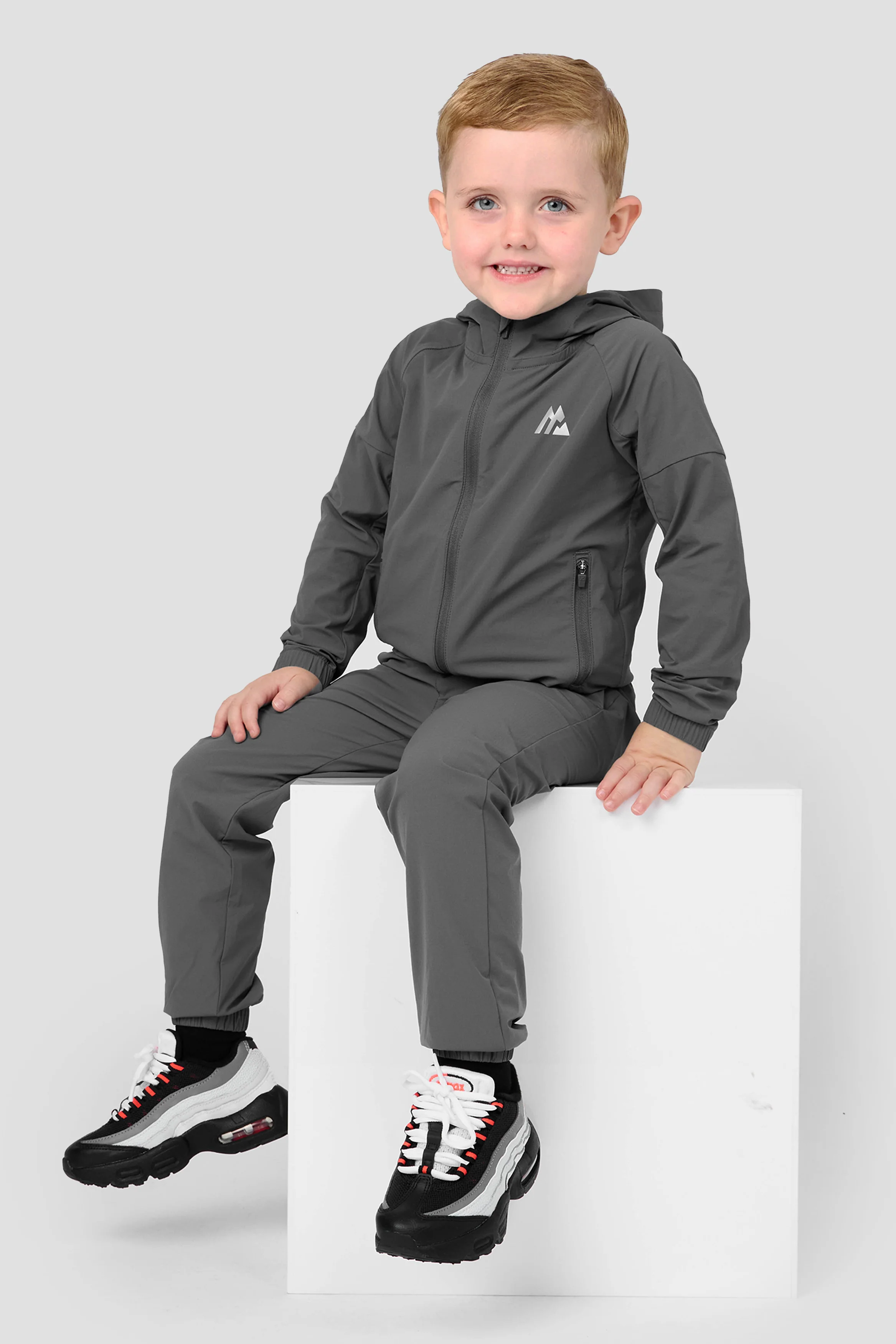 Infant Boys Bolt Jacket/Pant Set - Cement Grey - Image 3