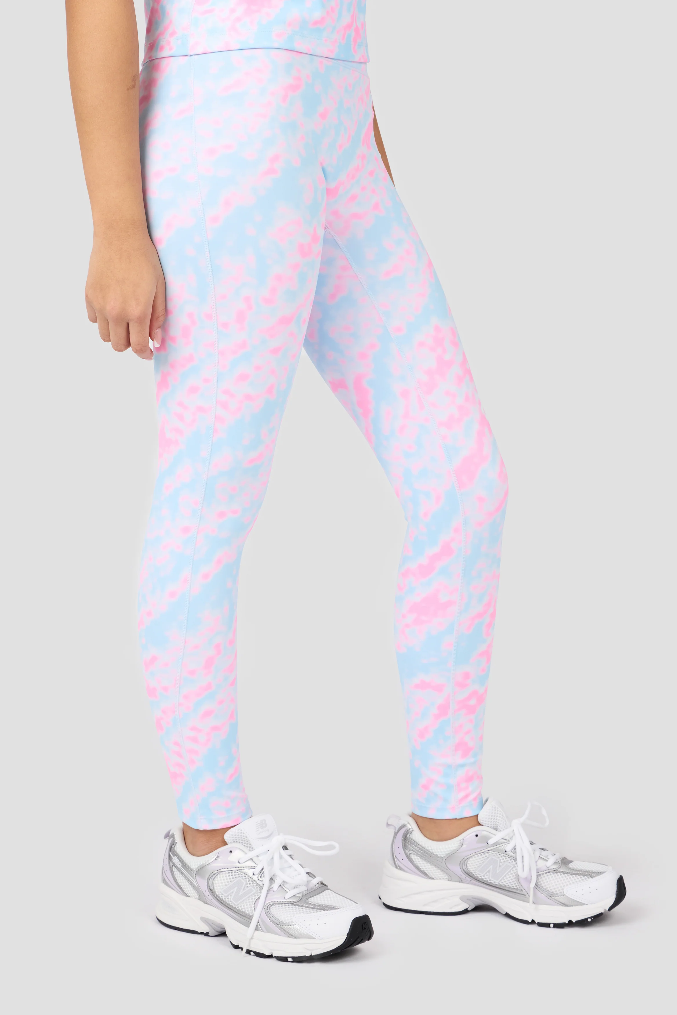 Girls Celeste Legging - Misty Blue/Candy Floss/White - Image 2