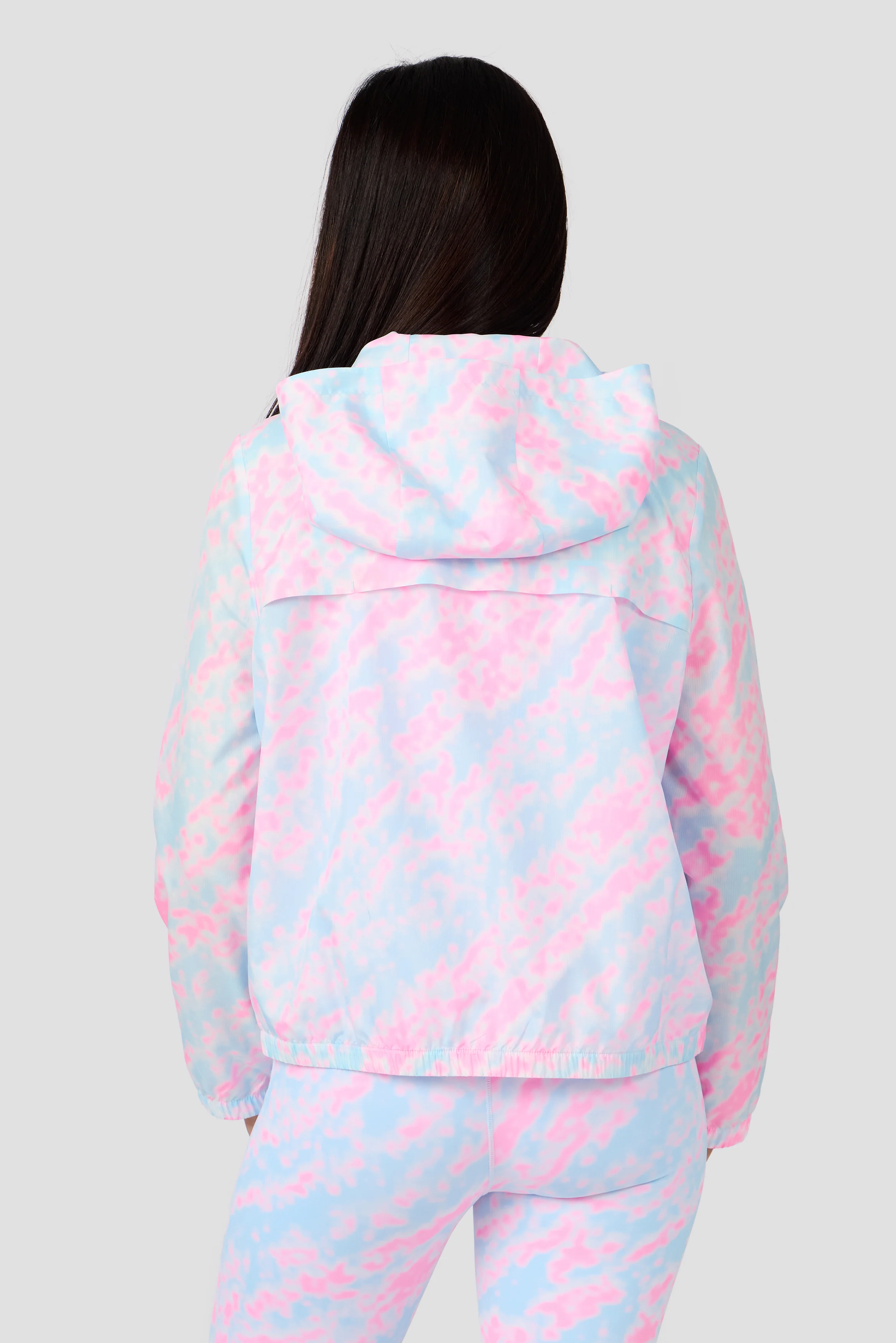 Girls Celeste Windbreaker  - Misty Blue/Candy Floss/White - Image 2