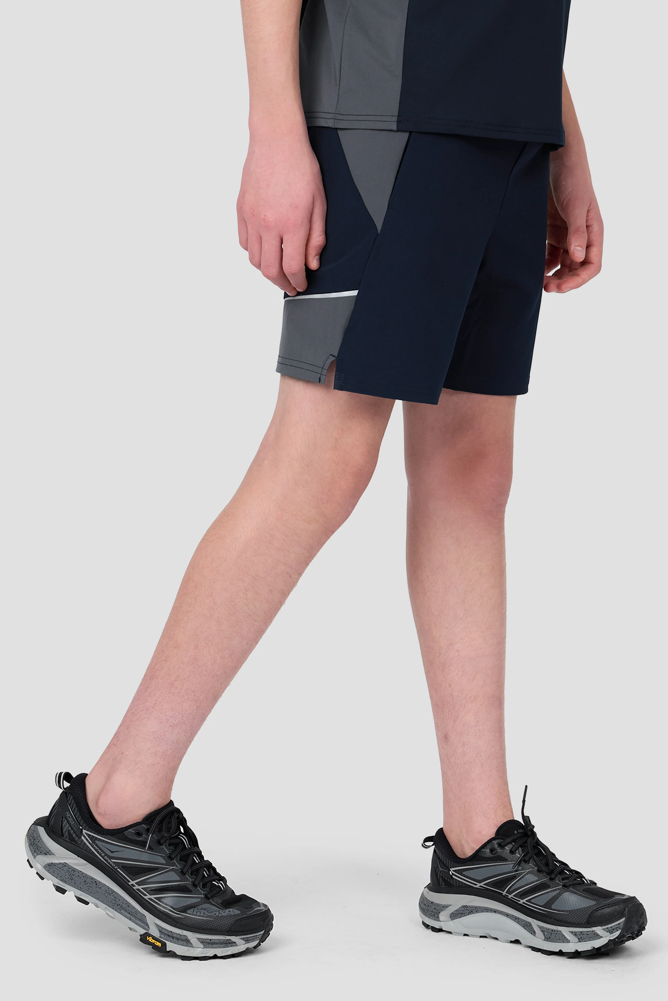 Boys Cerberus Short - Navy Void/Neon Sky/Slate Grey - Image 2