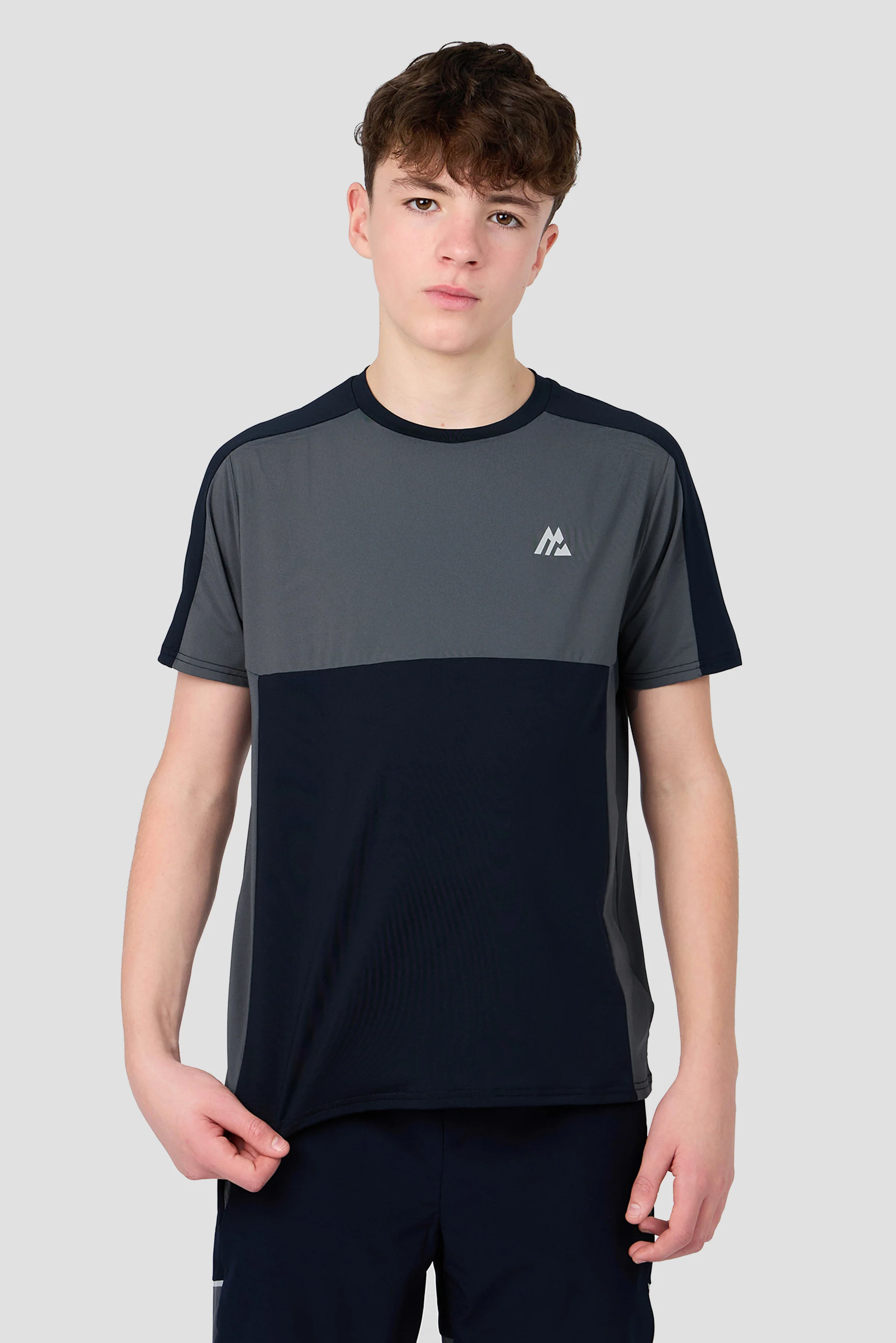 Boys Cerberus T-Shirt - Navy Void/Neon Sky/Slate Grey