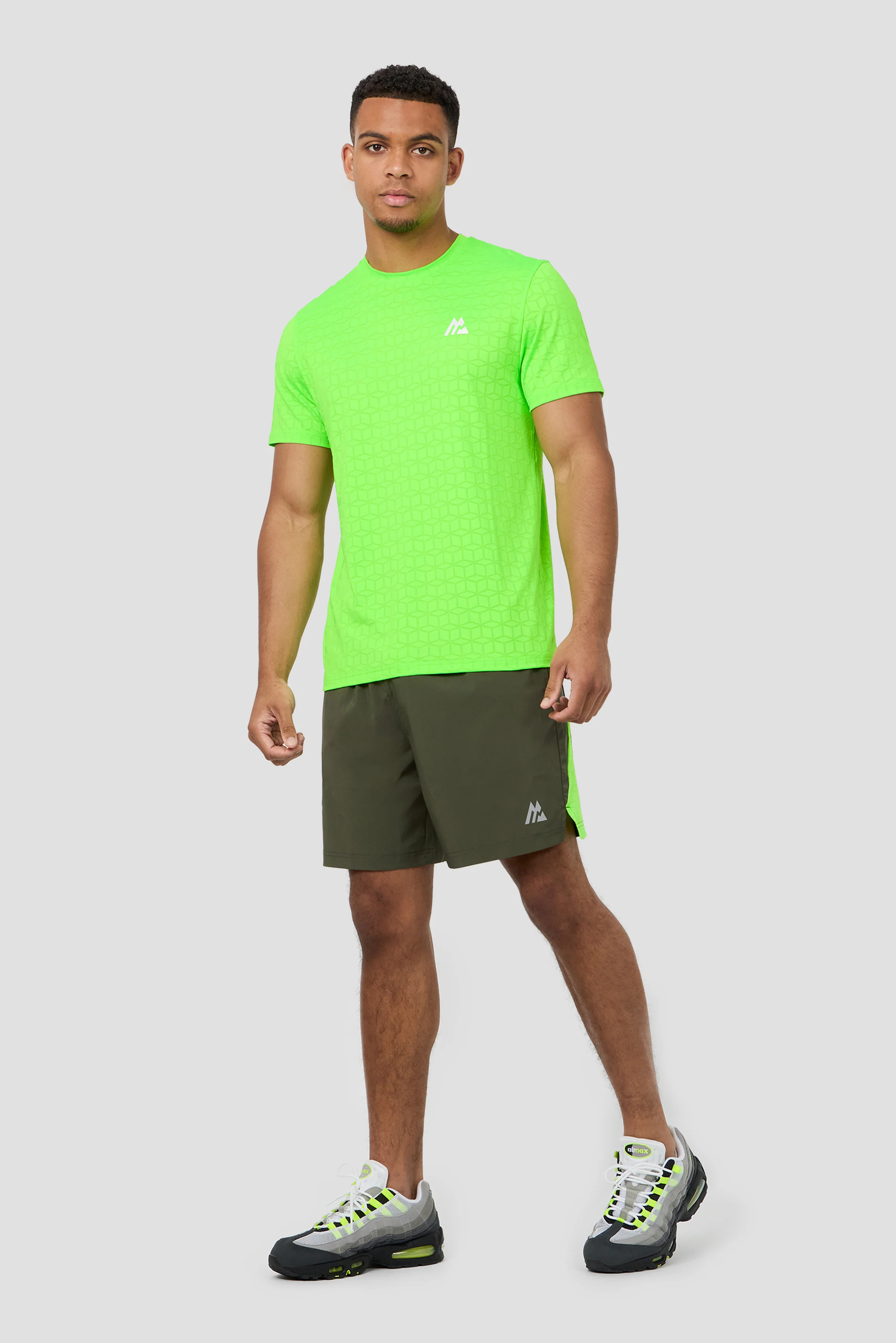 Cube Short - Elm/Neon Green - Image 5