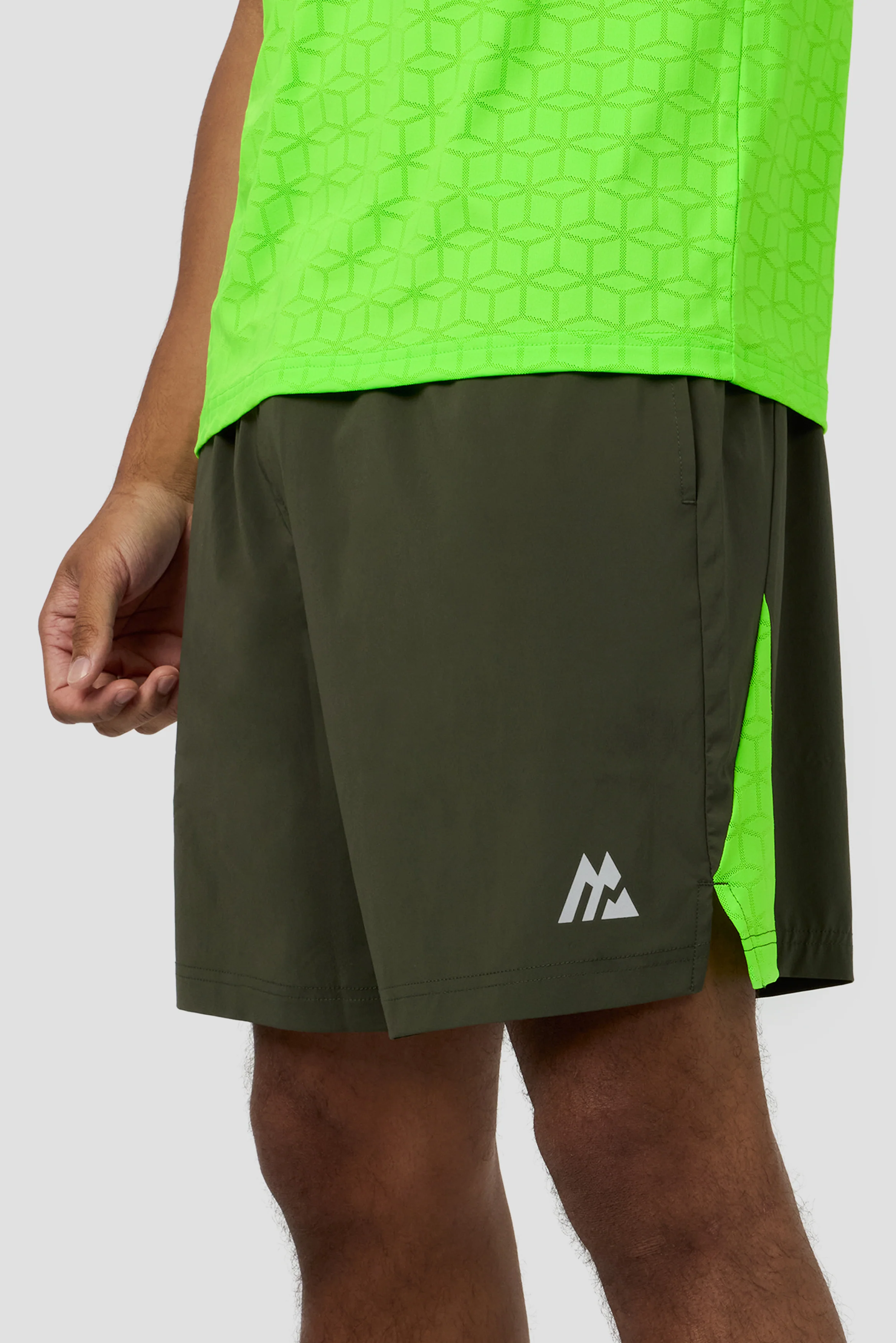Cube Short - Elm/Neon Green - Image 7