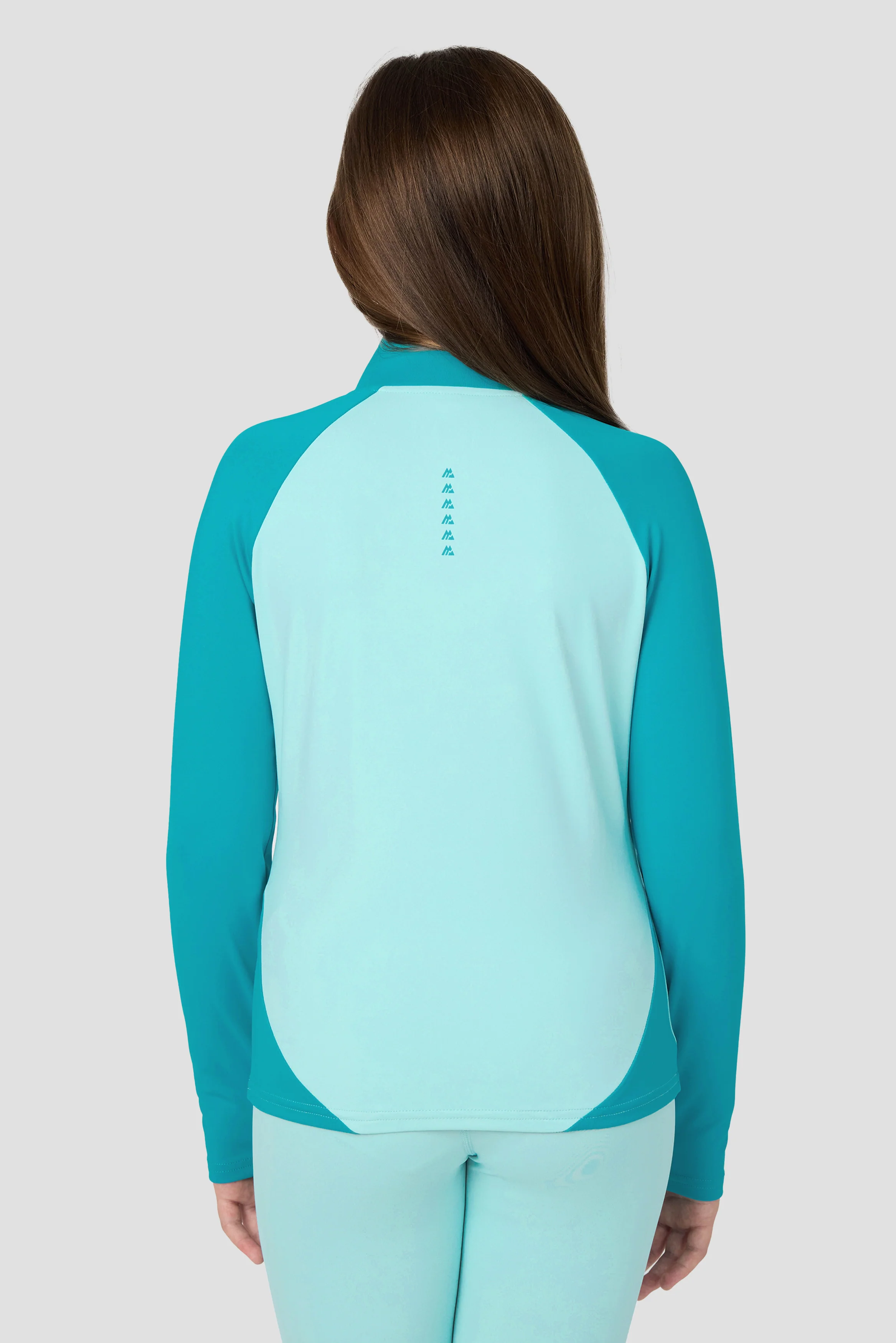Girls Dash 1/4 Zip - Arctic Blue/Pacific - Image 2