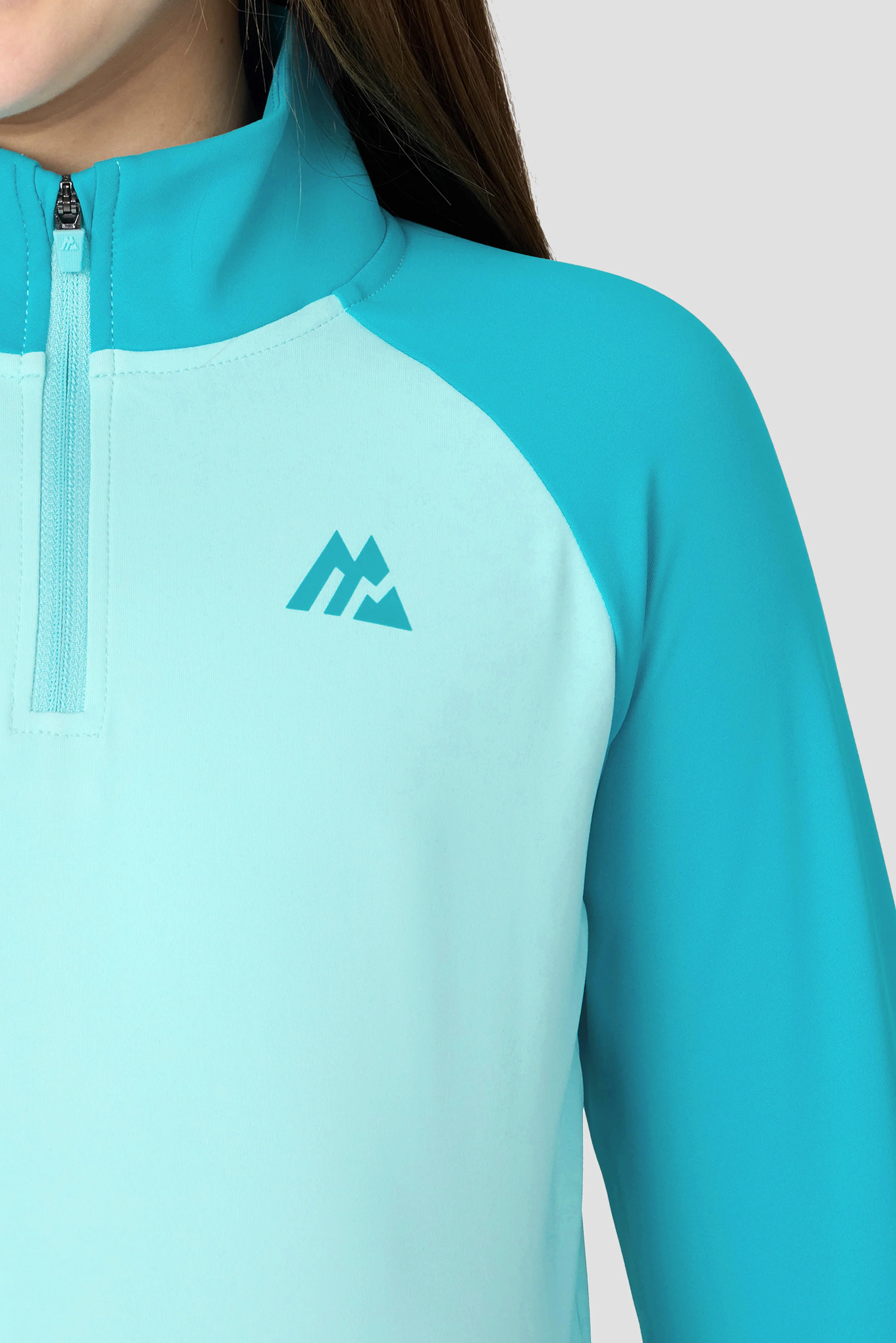 Girls Dash 1/4 Zip - Arctic Blue/Pacific - Image 5