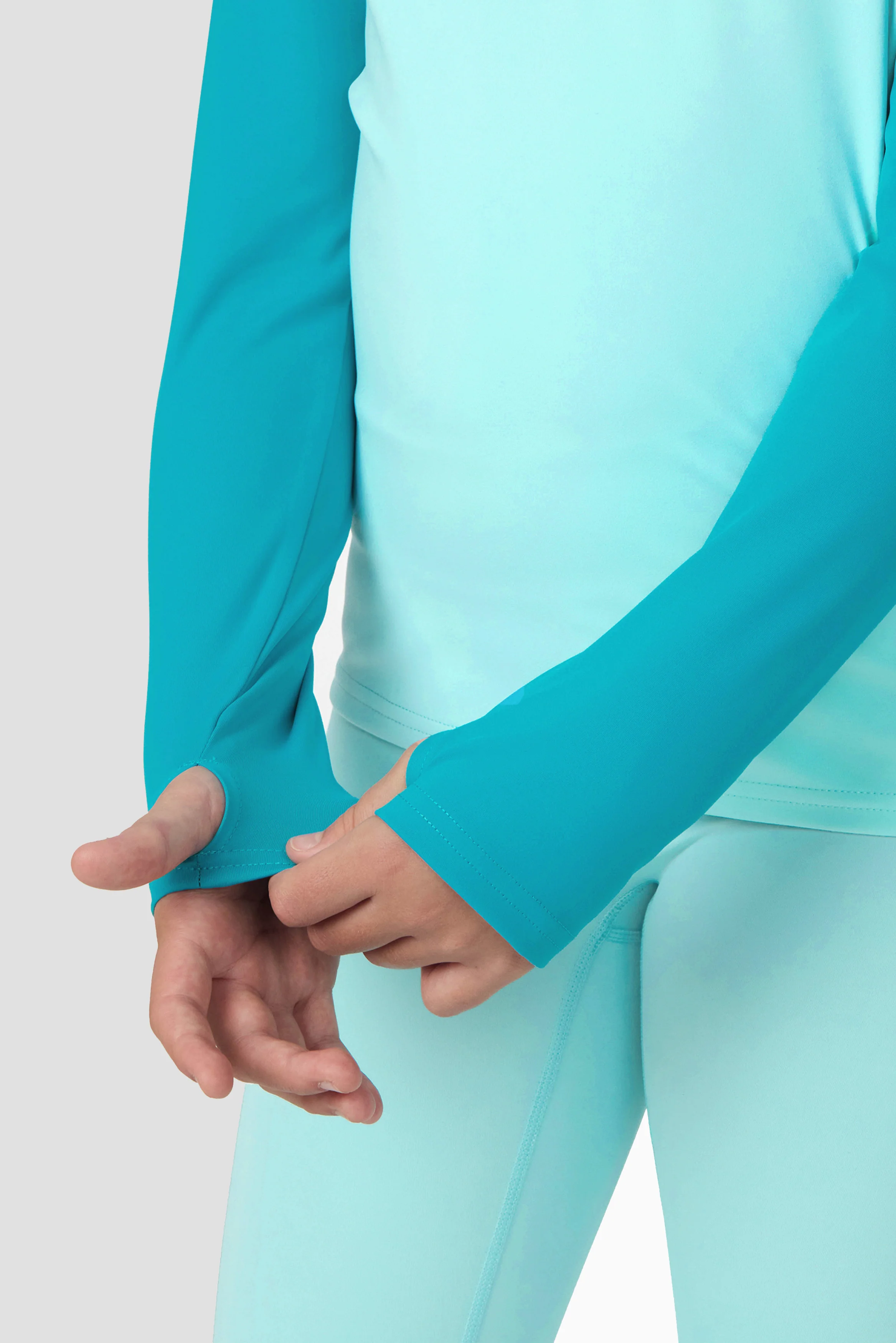 Girls Dash 1/4 Zip - Arctic Blue/Pacific - Image 6