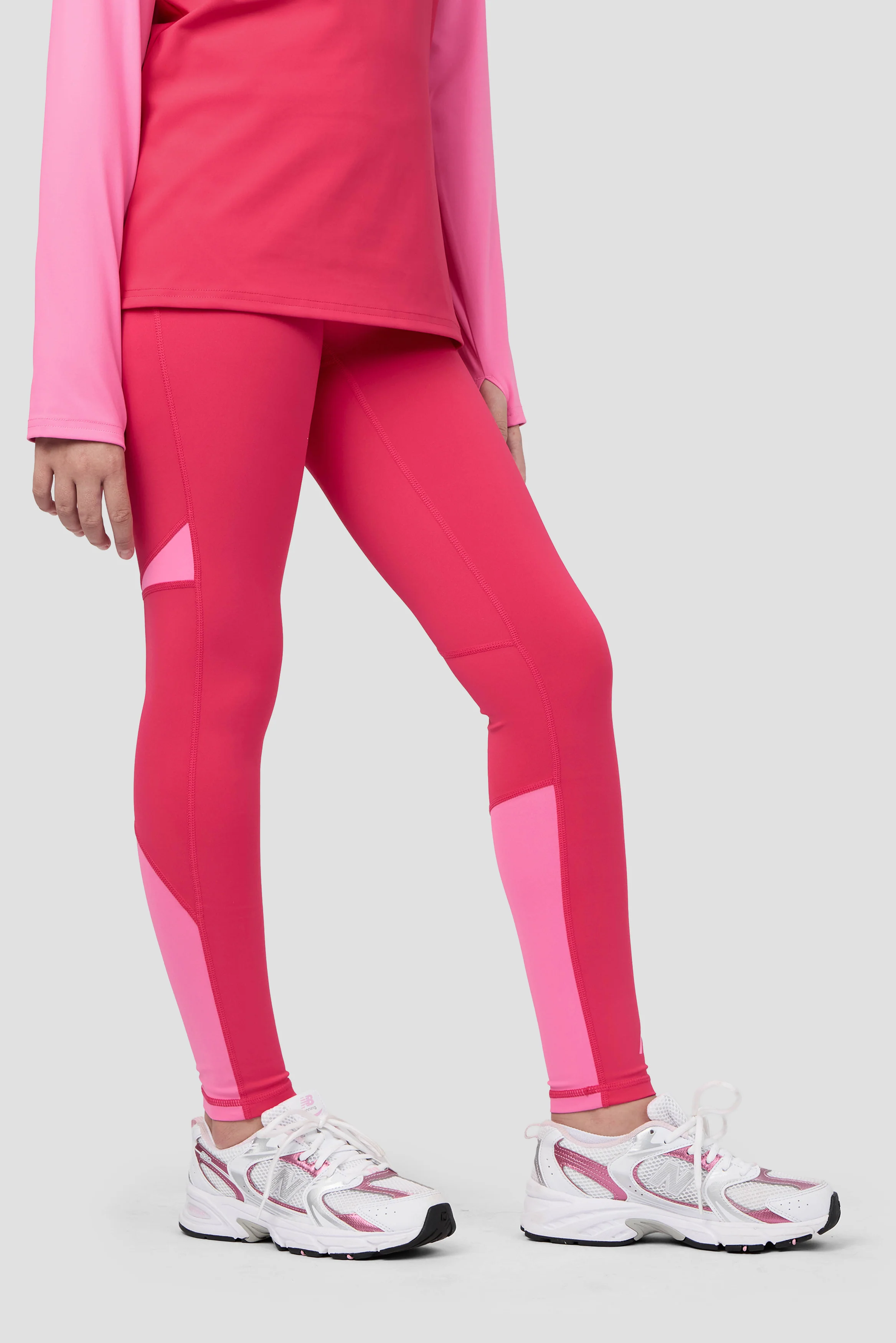 Girls Dash Legging - Hibiscus/Framboise - Image 2