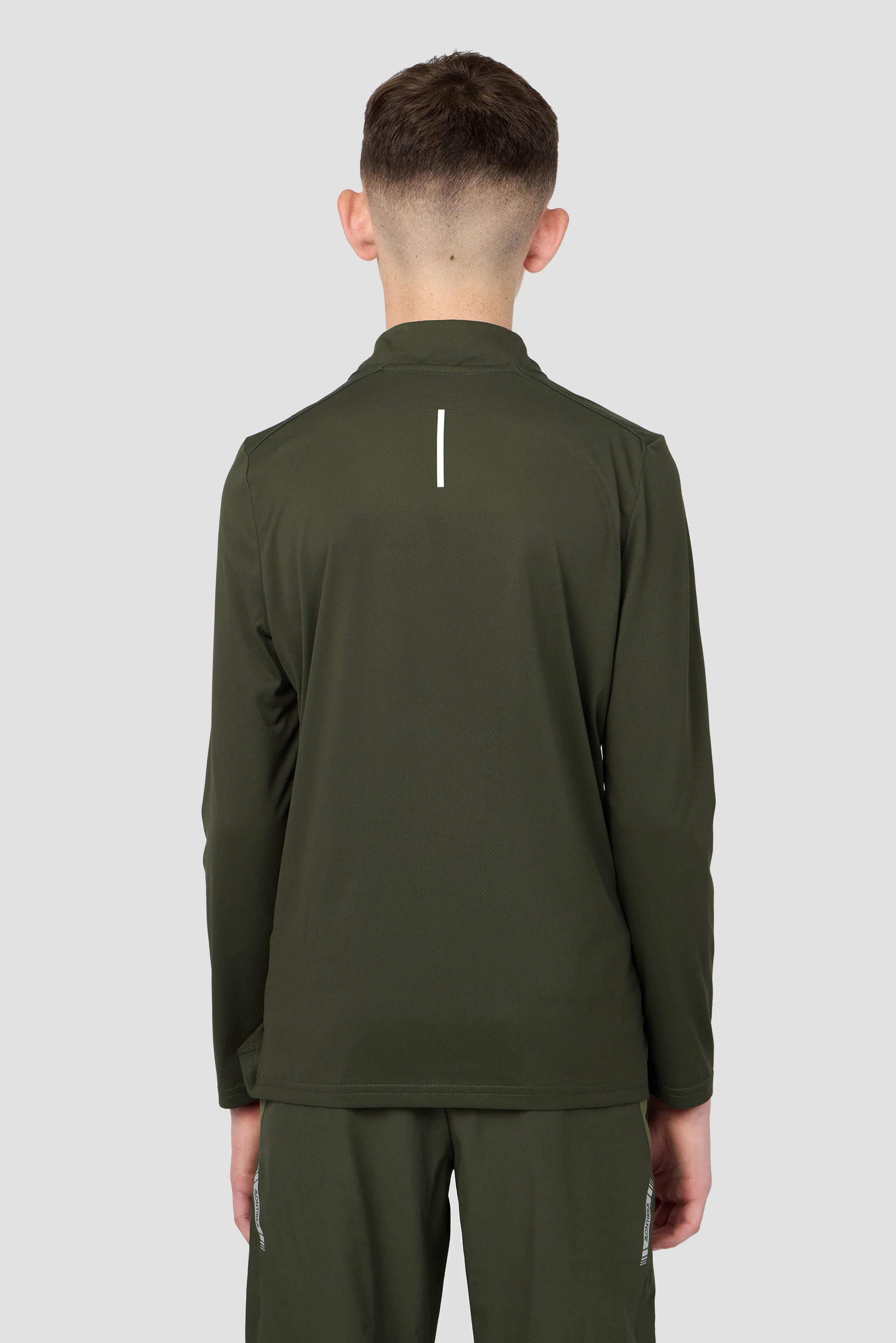Boys Delta 1/4 Zip - Elm - Image 2