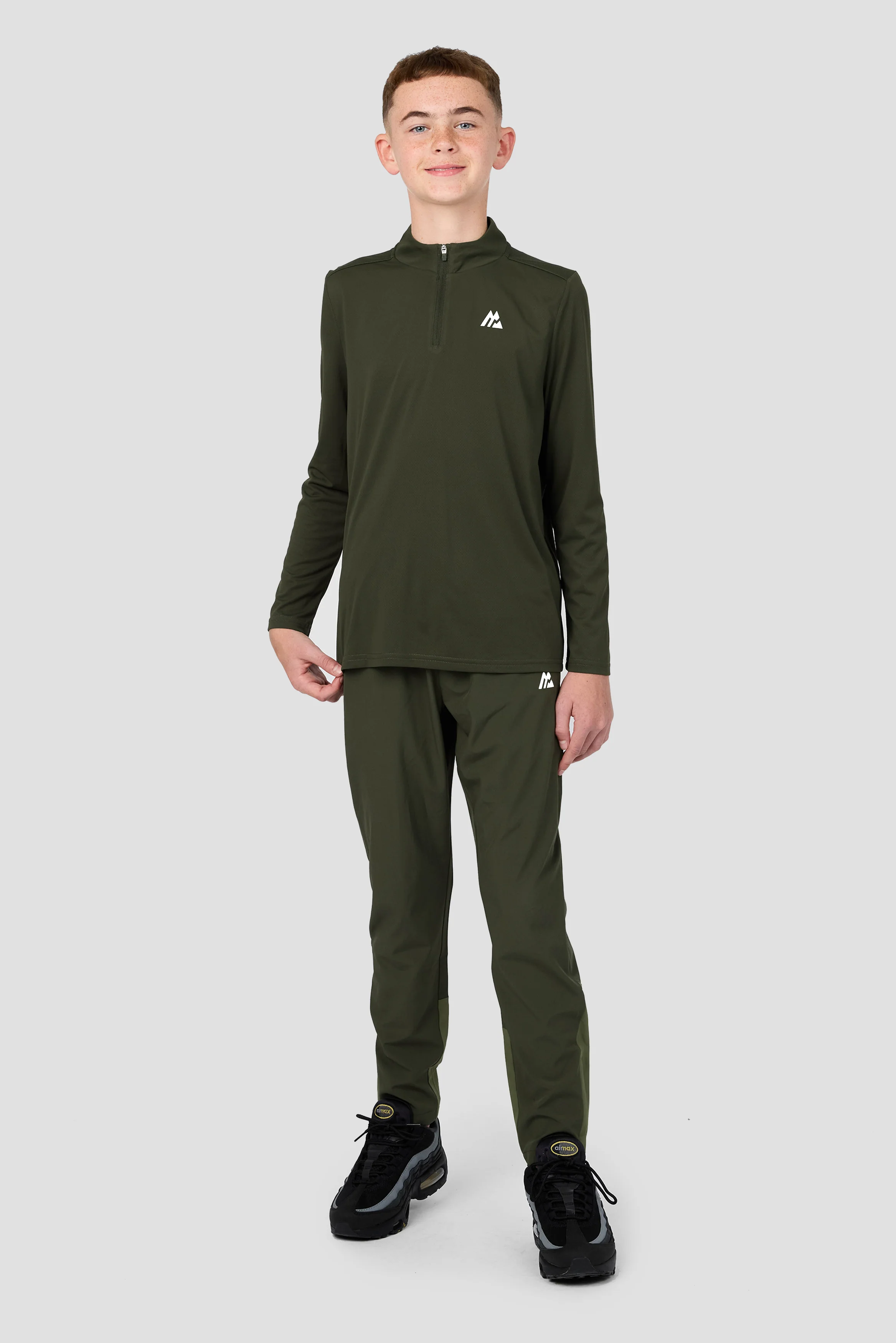 Boys Delta 1/4 Zip - Elm - Image 3