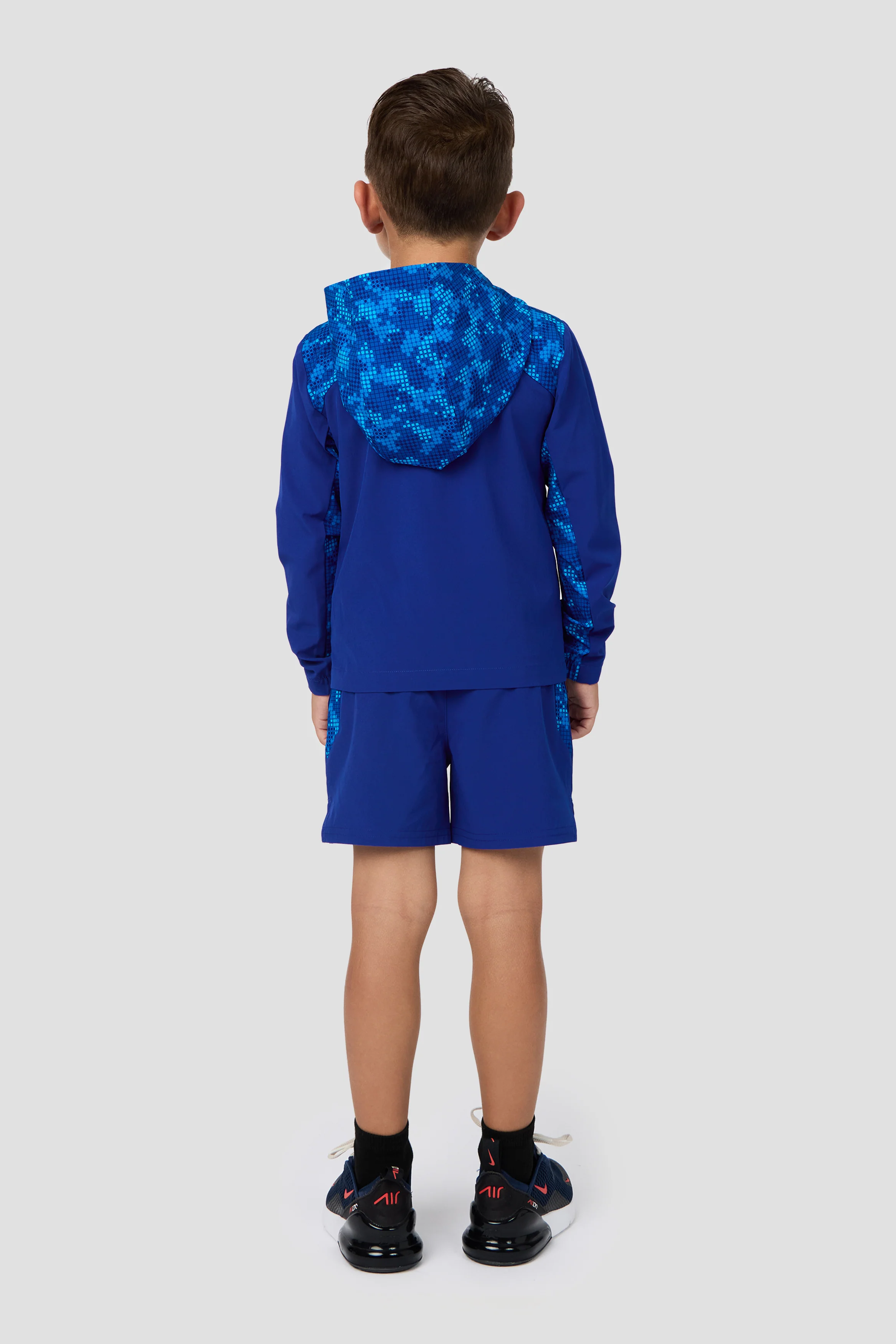 Infant Boys Descent Print Jacket - Marine Blue/Cobalt Blue/Maya Blue - Image 2