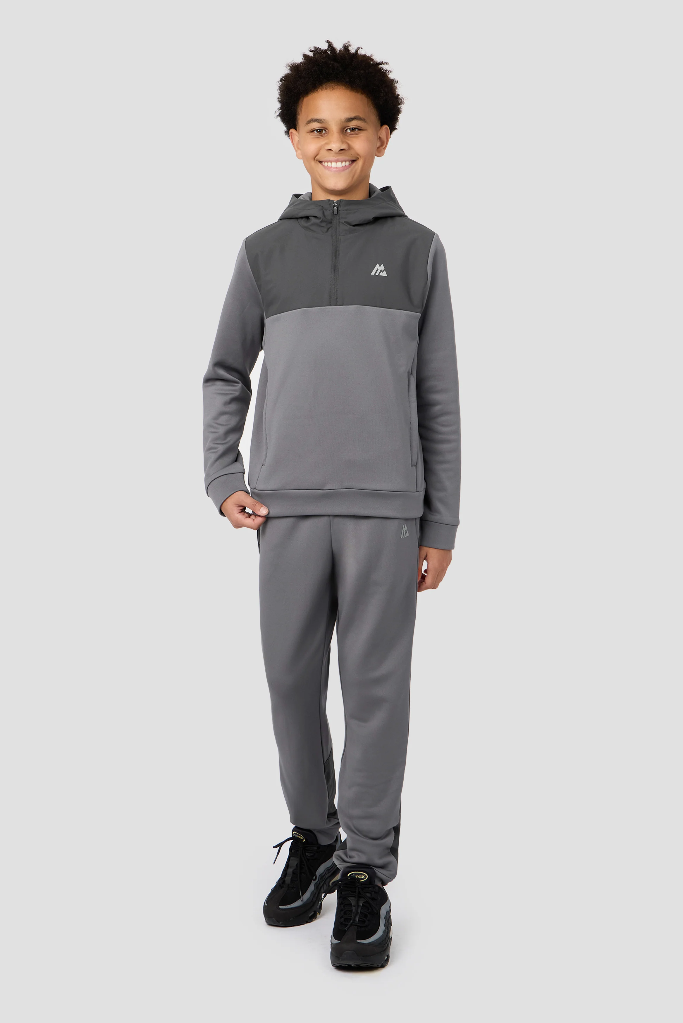 Boys Dyna Hood - Cement Grey/Asphalt - Image 3