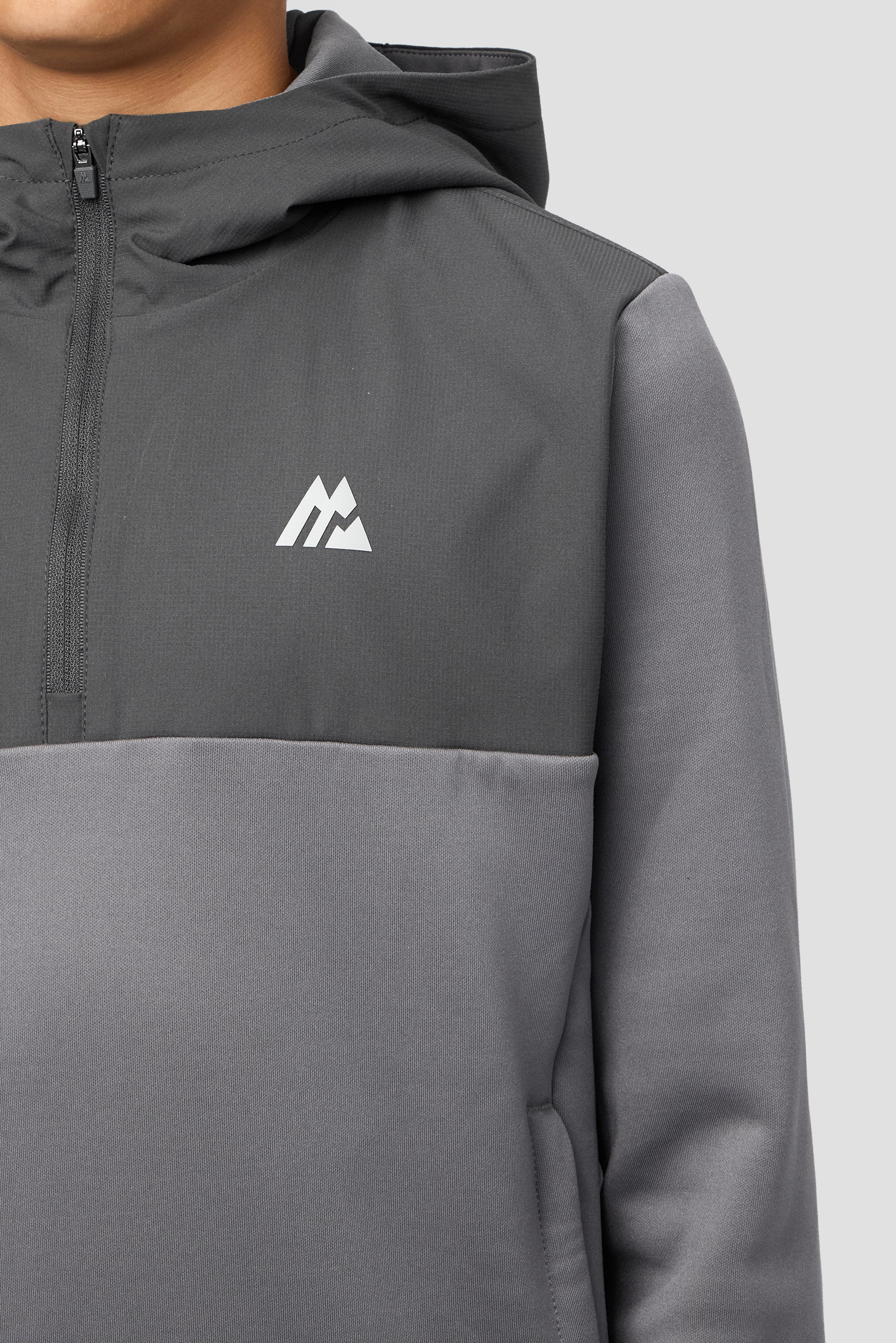 Boys Dyna Hood - Cement Grey/Asphalt - Image 5