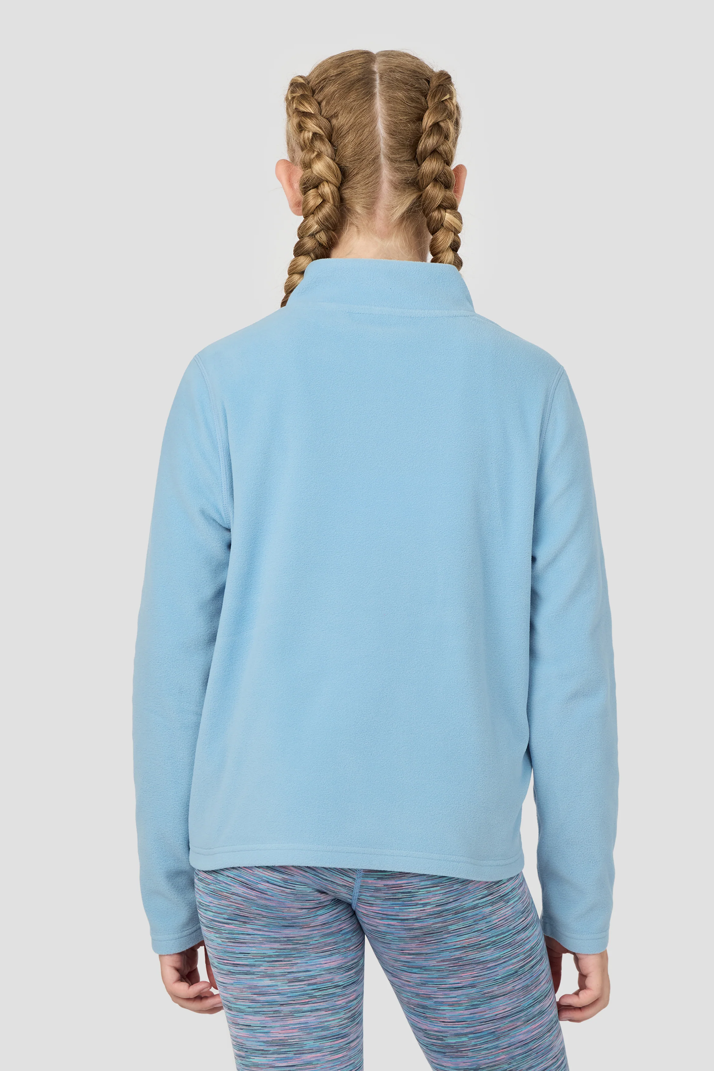 Girls Everest Polartec® Oversized 1/4 Zip Fleece - Fresh Water - Image 2