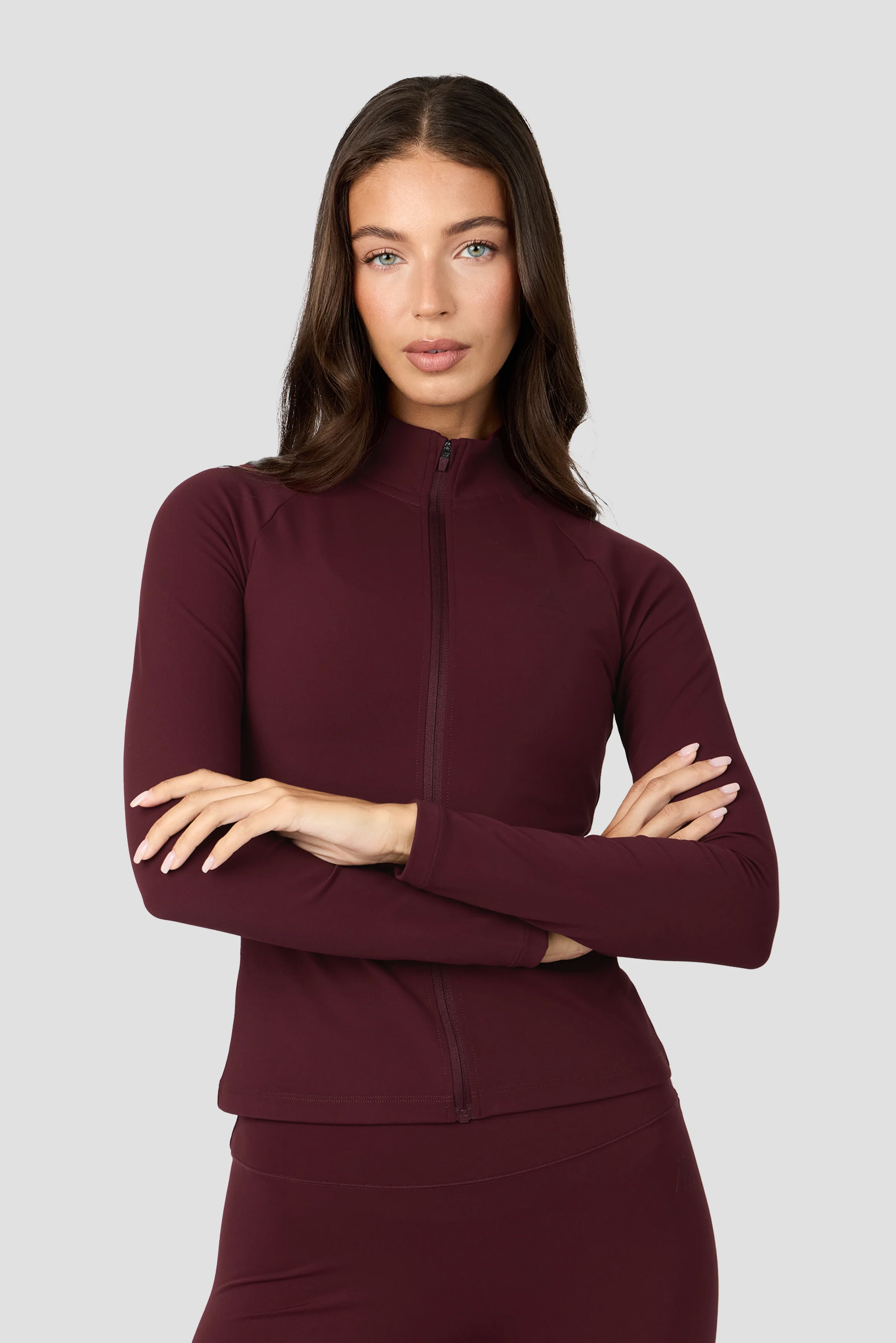 Form Full Zip - Malbec