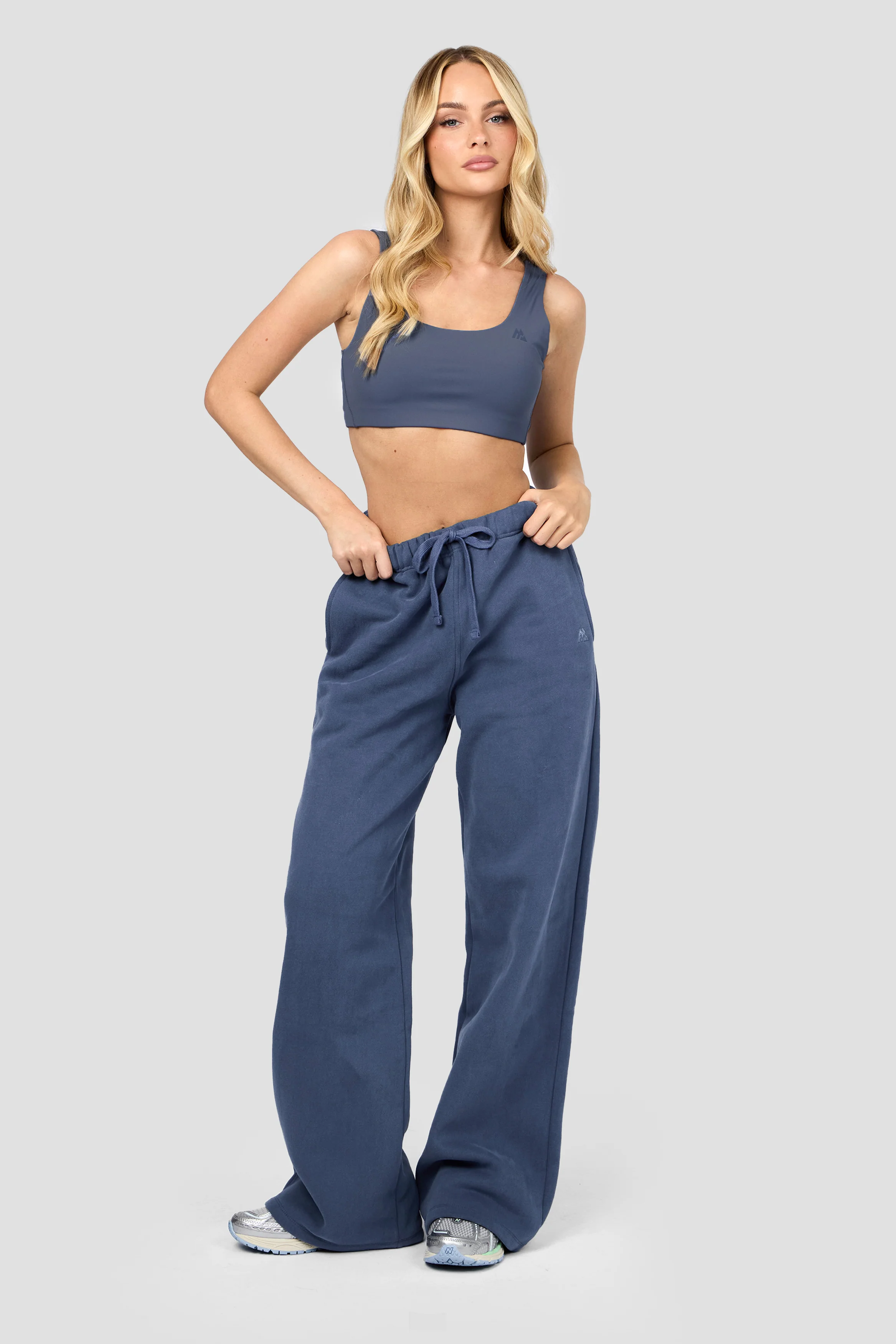 Form Fleece Wide Jogger - Greyed Indigo - Image 5