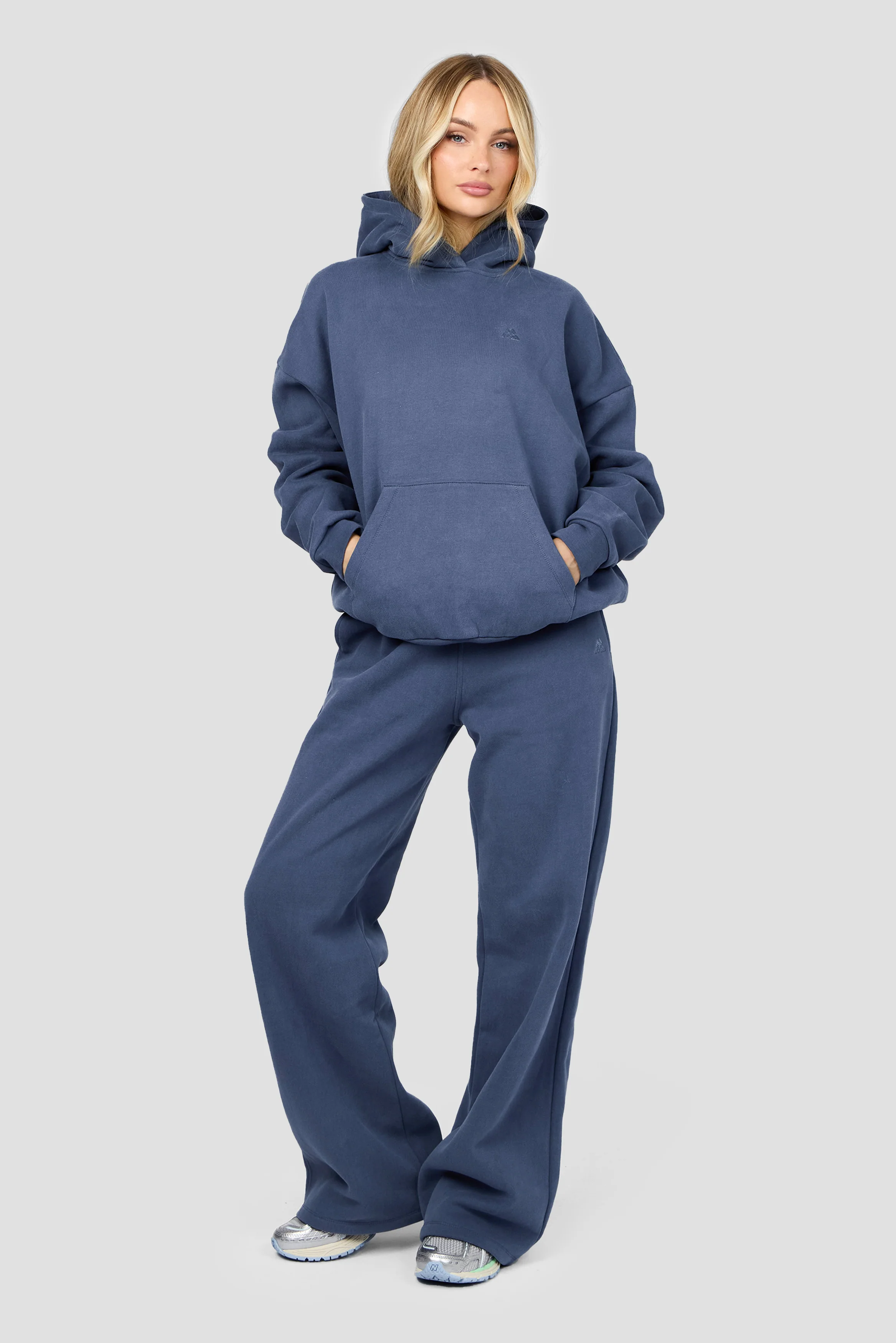 Form Fleece Wide Jogger - Greyed Indigo - Image 7