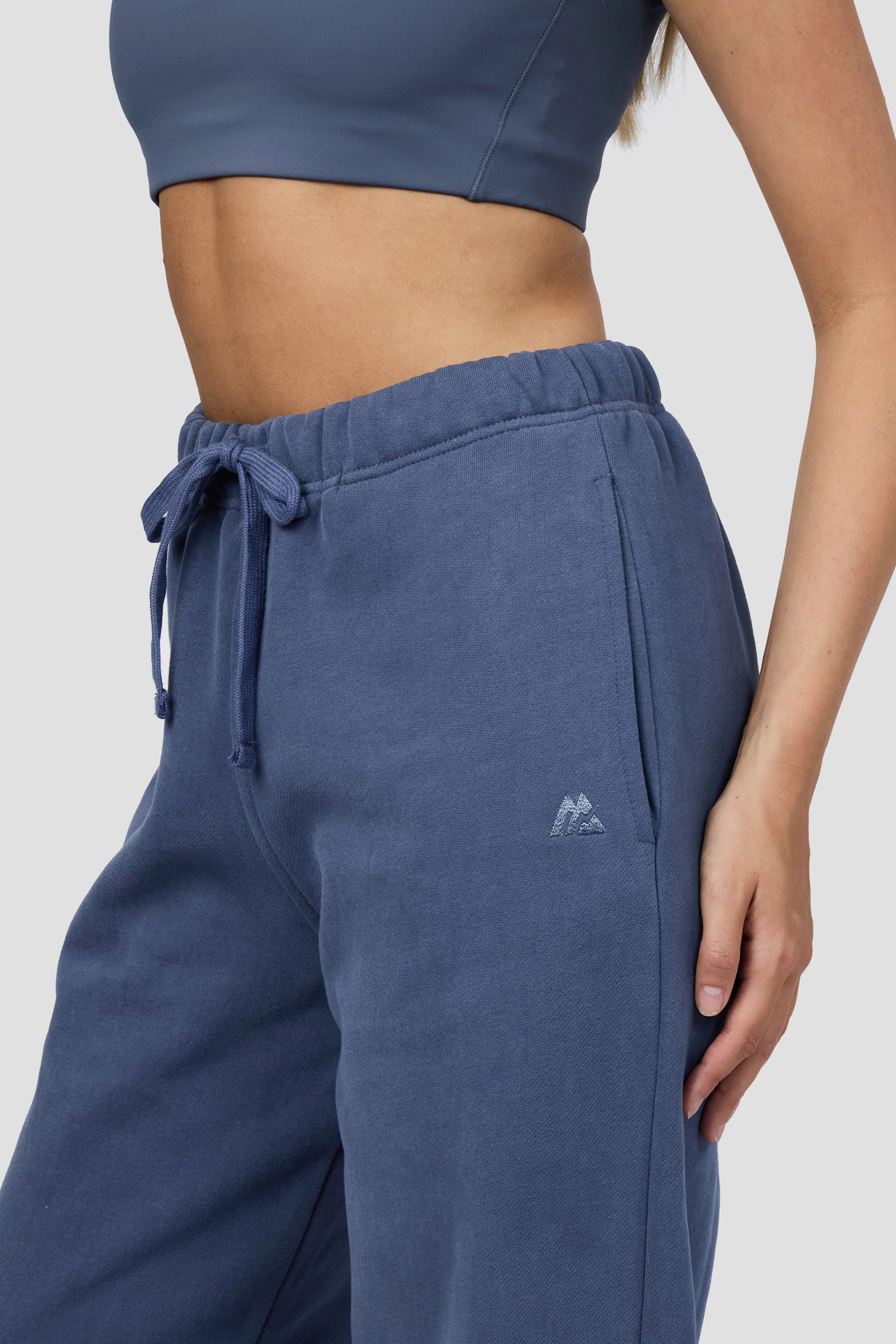 Form Fleece Wide Jogger - Greyed Indigo - Image 8