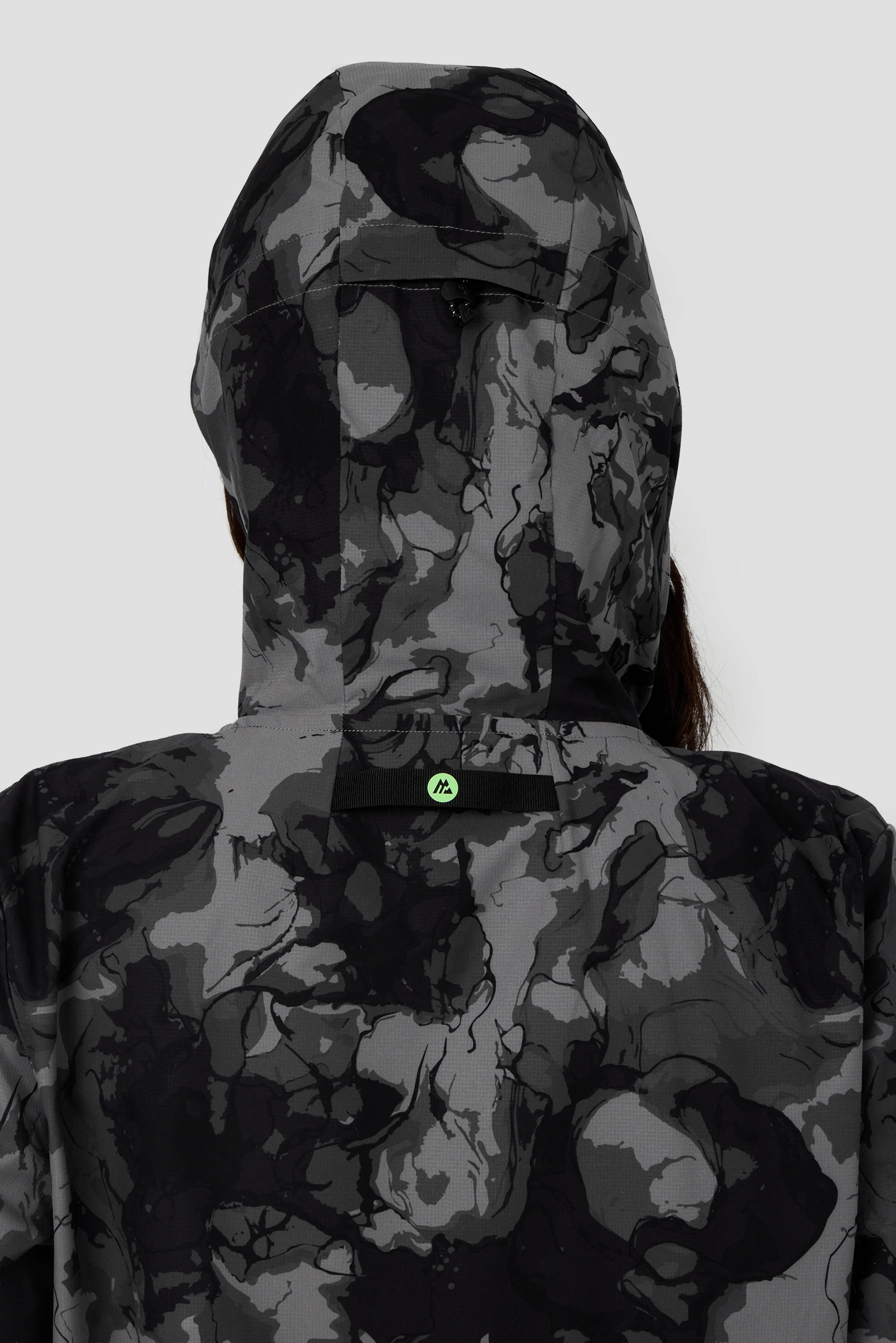 Fusion Print Windbreaker - Black/Winter Sky - Image 6