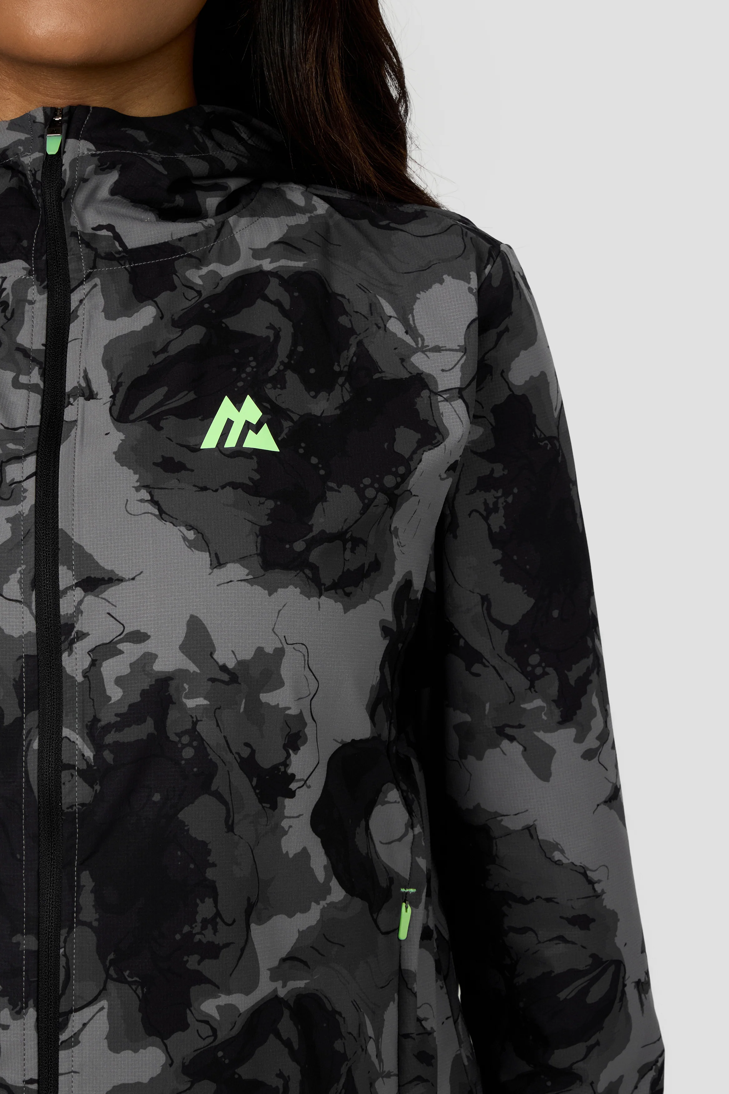 Fusion Print Windbreaker - Black/Winter Sky - Image 9