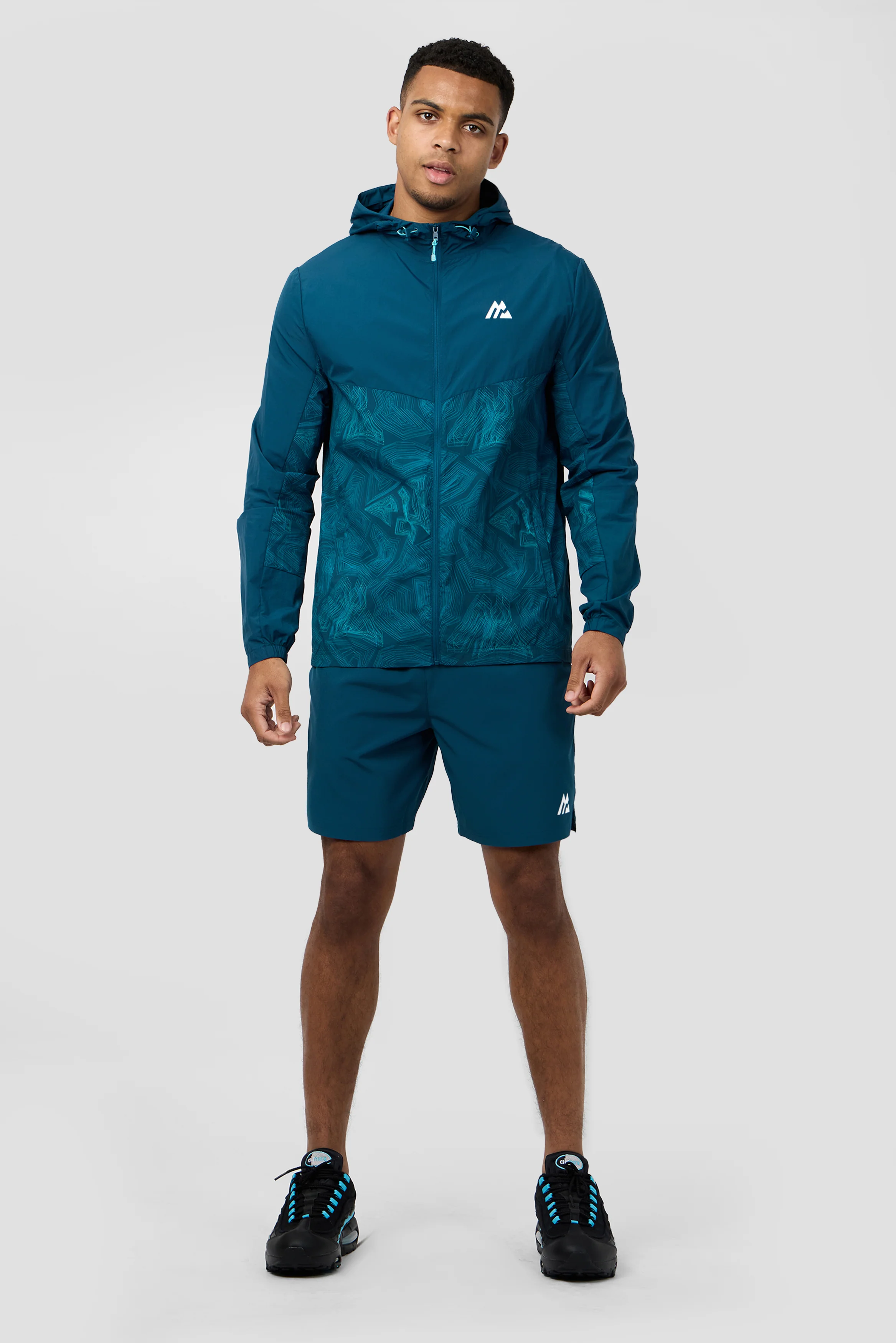 Geo M Print Windbreaker - Abyssal - Image 3