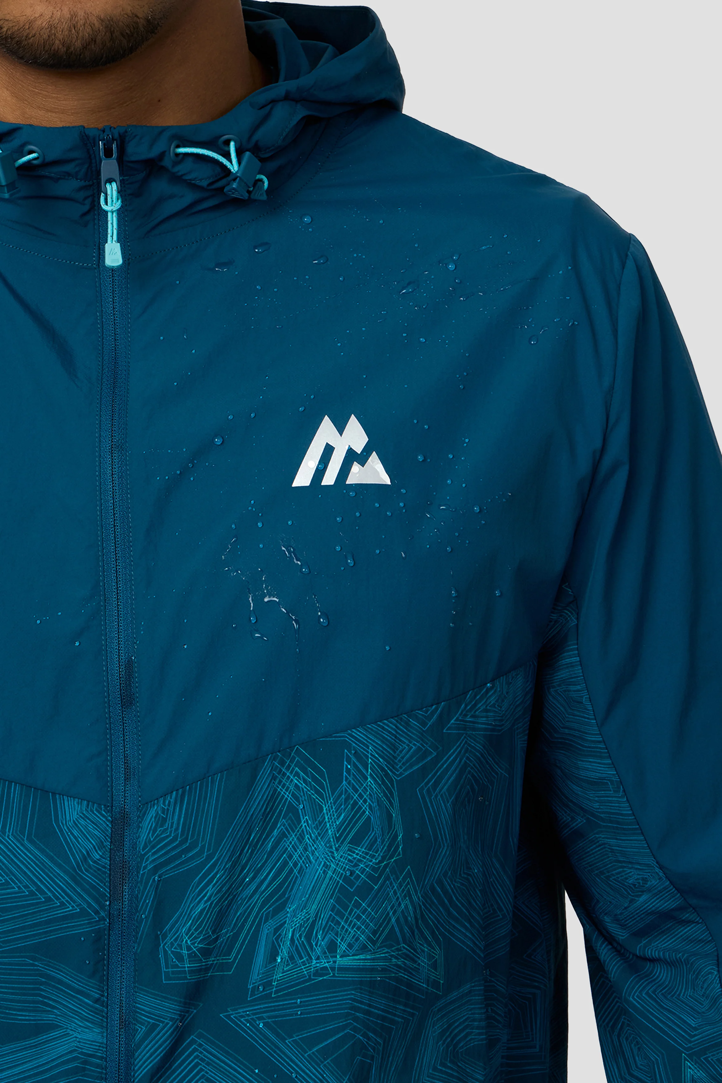 Geo M Print Windbreaker - Abyssal - Image 5