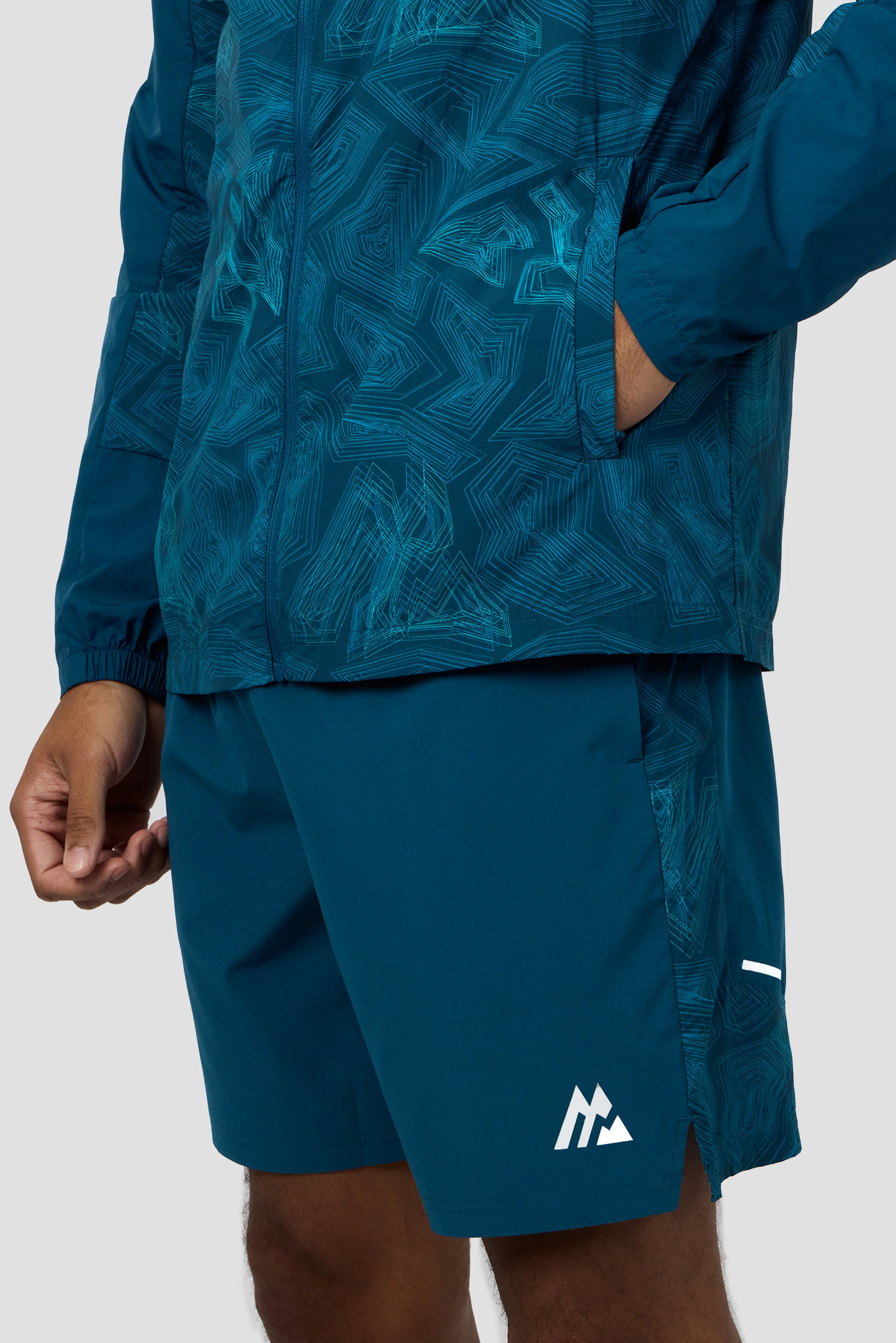 Geo M Print Windbreaker - Abyssal - Image 6