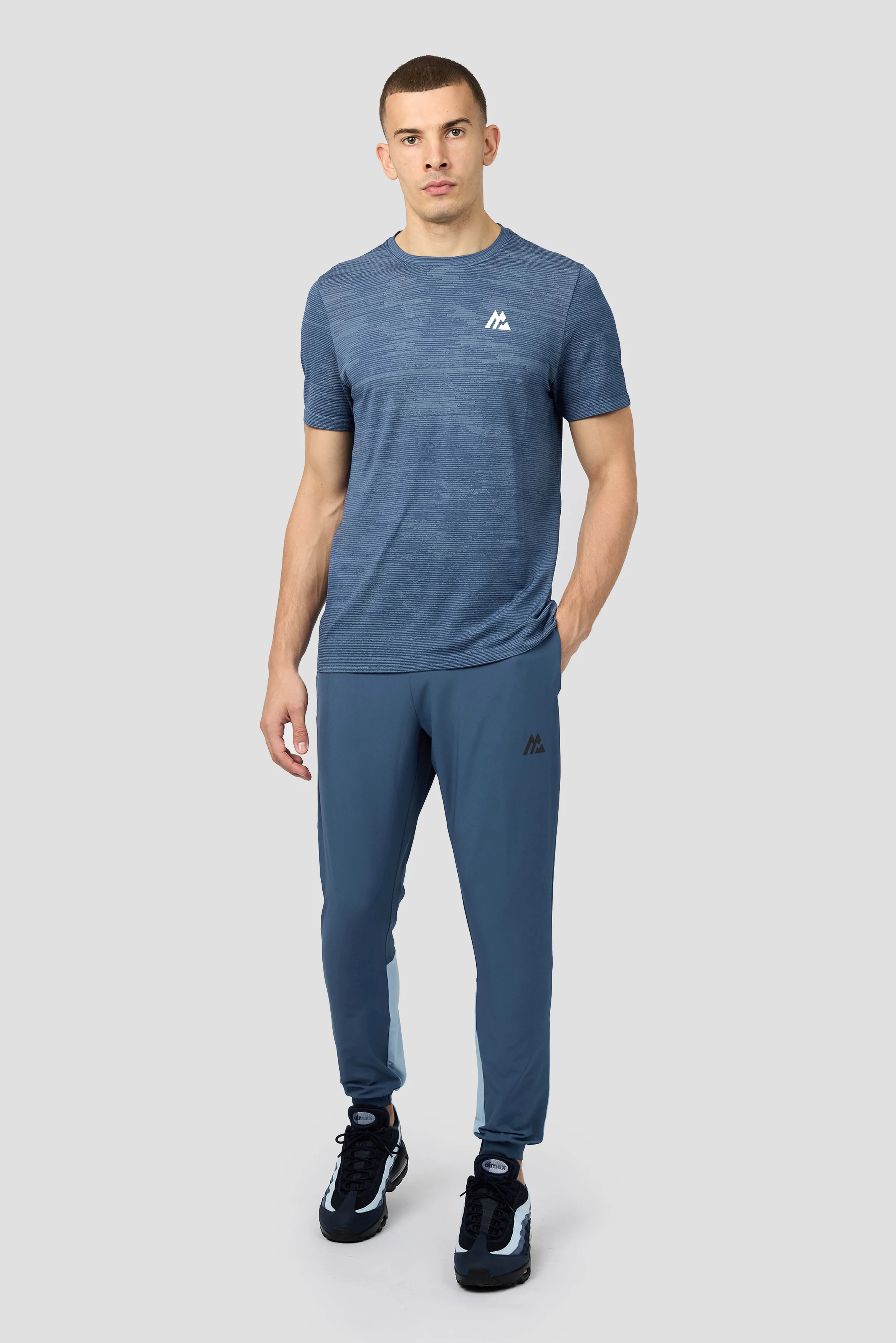 Glitch Seamless T-Shirt - Naval/Fresh Water - Image 3