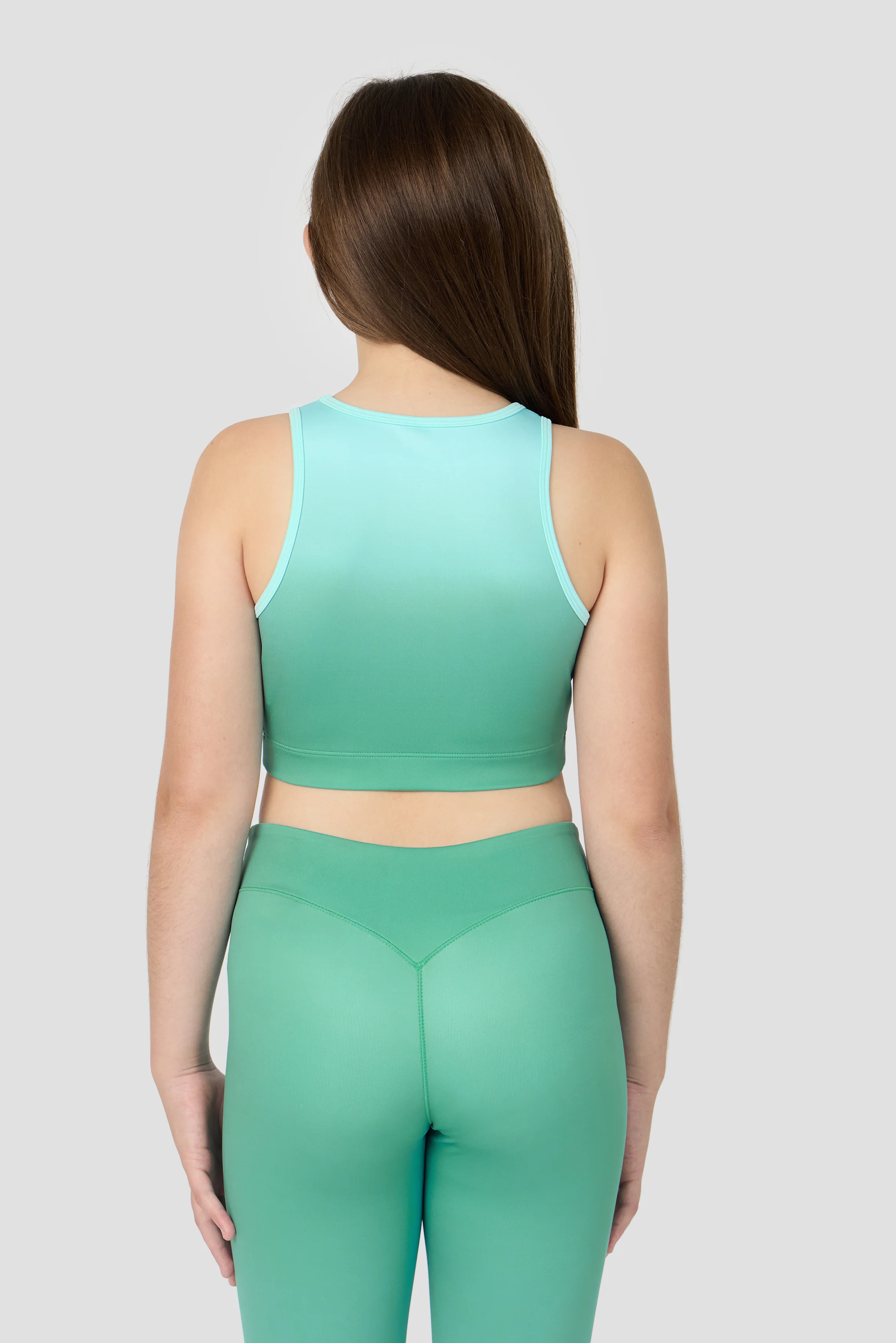 Girls Glow Vest - Mineral Green/Arctic Blue - Image 2