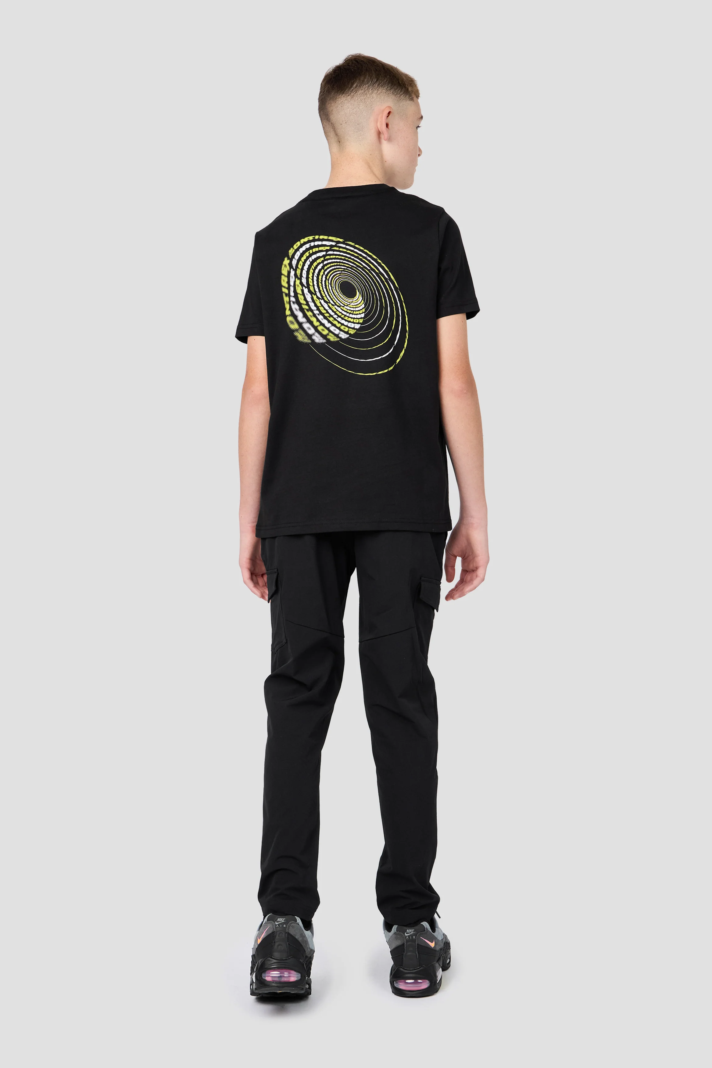 Boys Helix Graphic T-Shirt - Black - Image 4