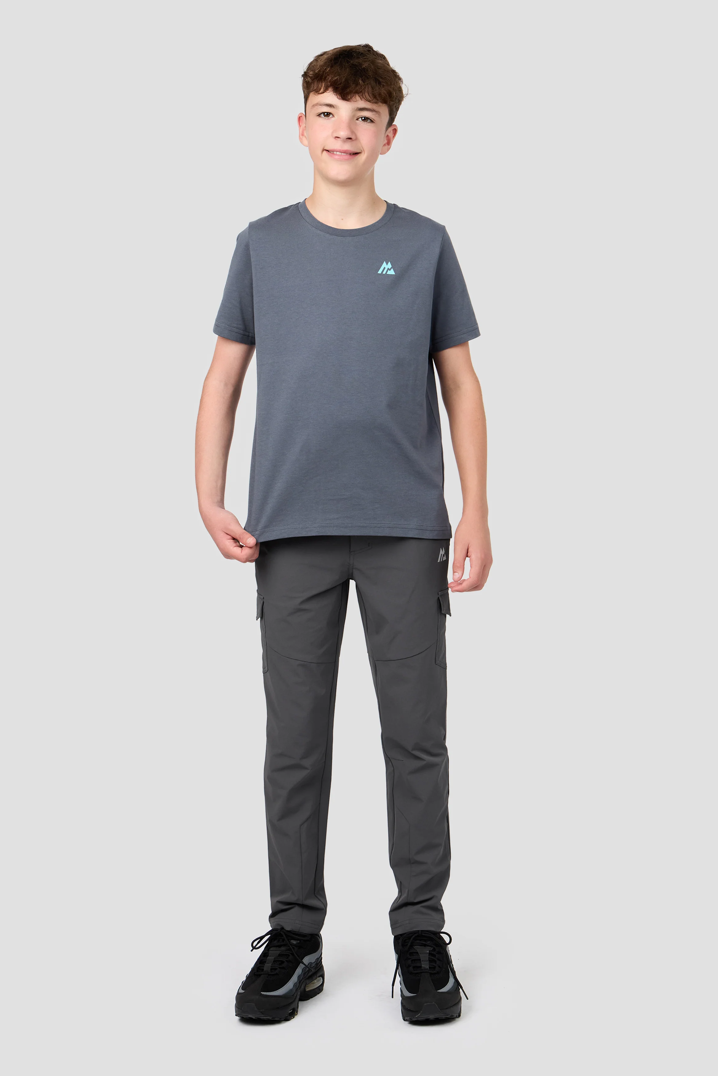 Boys Helix Graphic T-Shirt - Slate Grey - Image 3