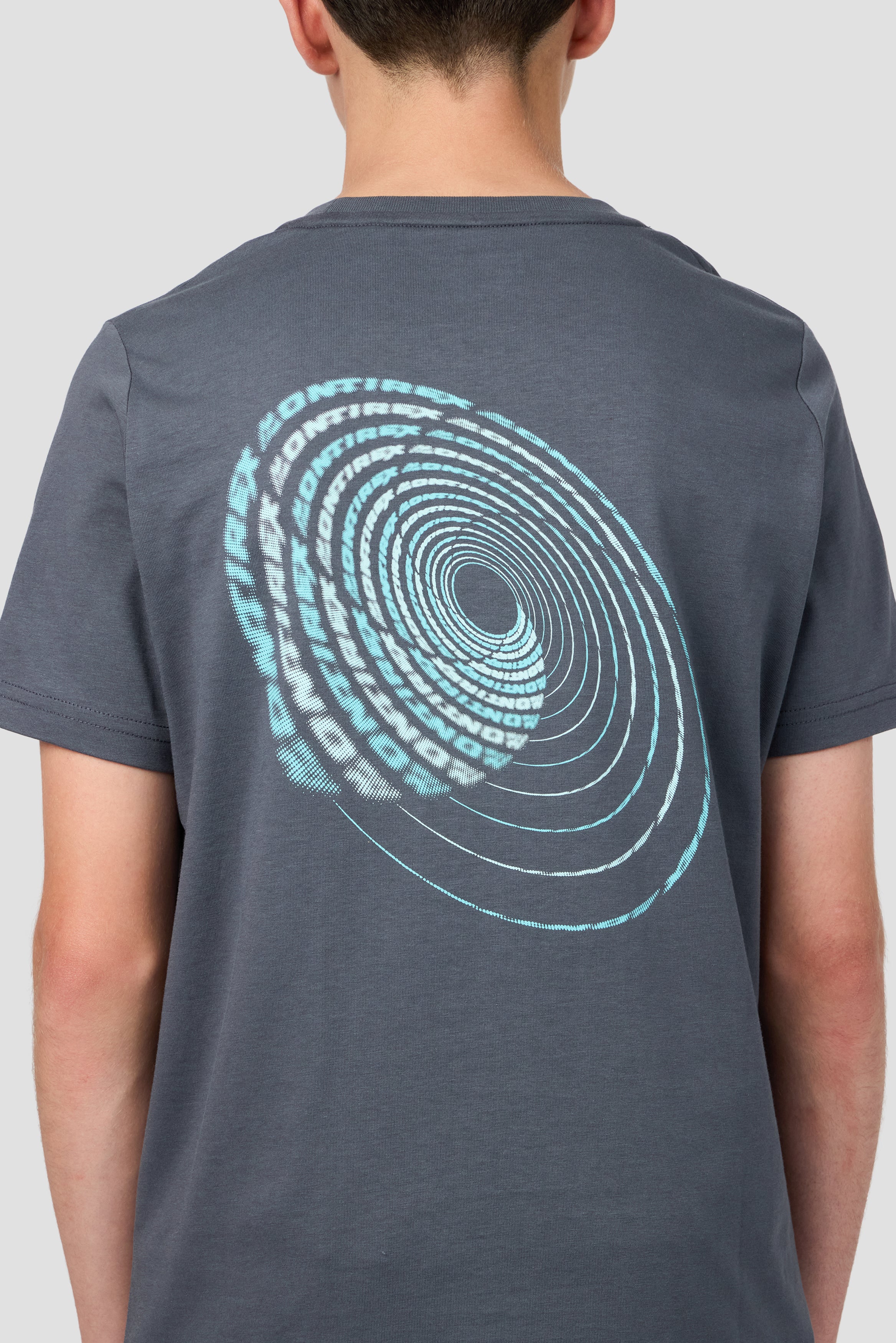 Boys Helix Graphic T-Shirt - Slate Grey - Image 5