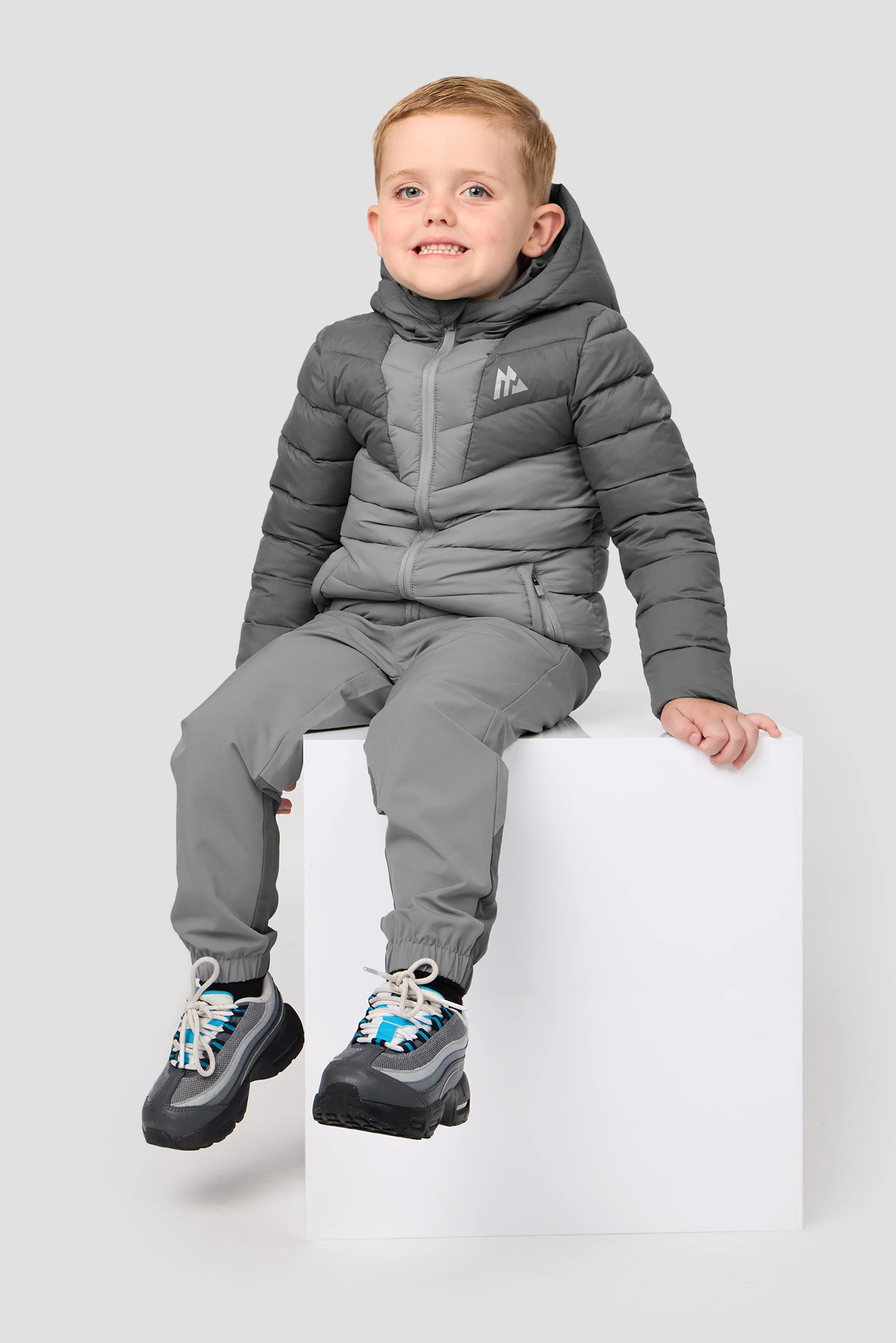 Infant Boys Ice Jacket - Cement Grey/Platinum Grey - Image 3