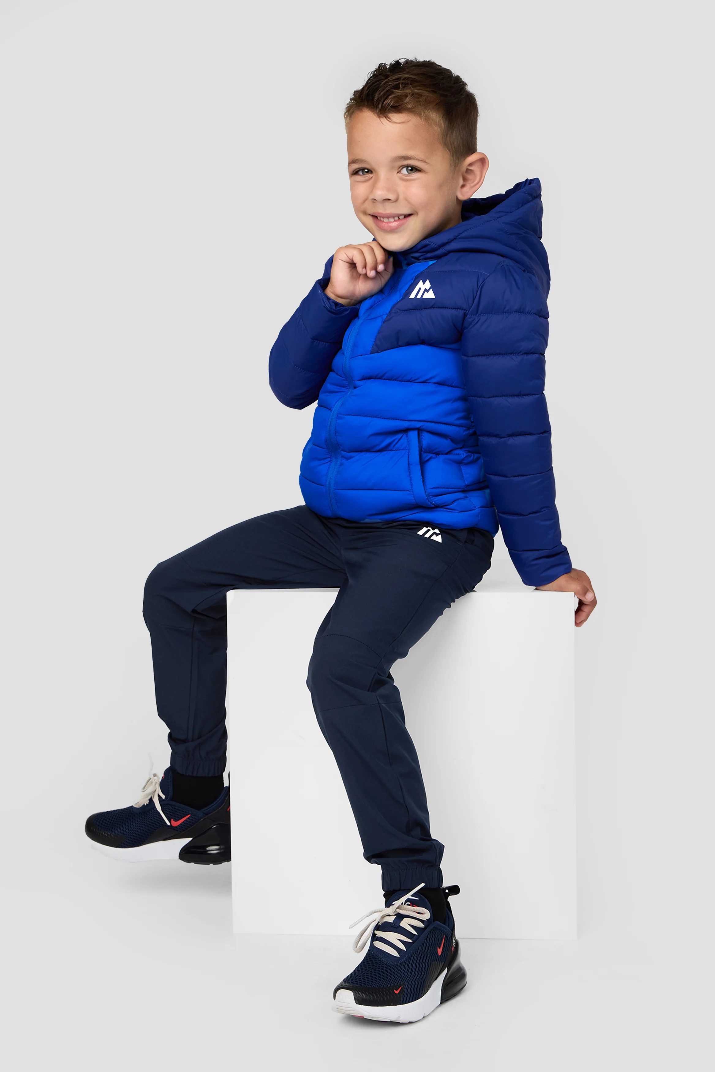 Infant Boys Ice Jacket - Neon Blue/Marine Blue - Image 3