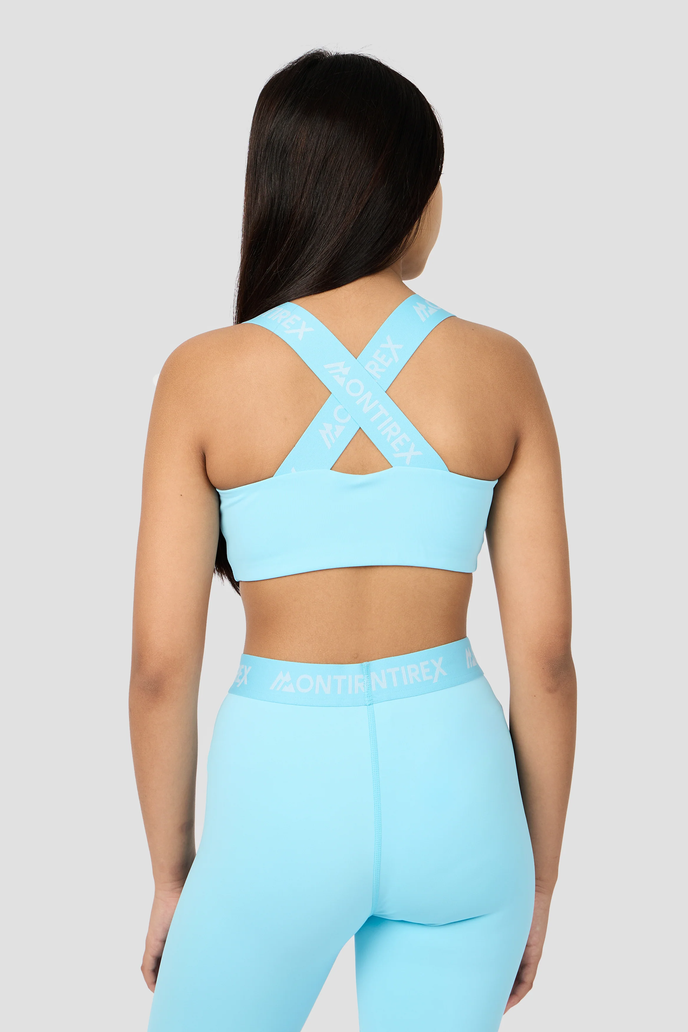 Girls Icon Sports Bra - Seashell Blue - Image 2