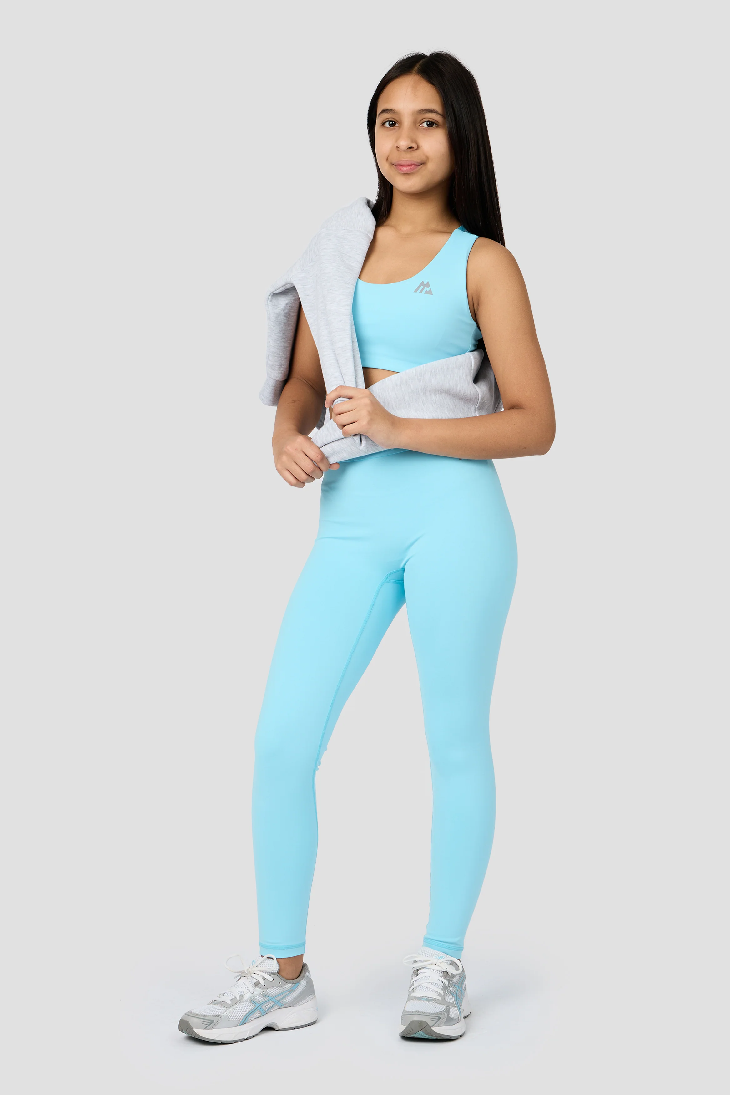 Girls Icon Sports Bra - Seashell Blue - Image 4