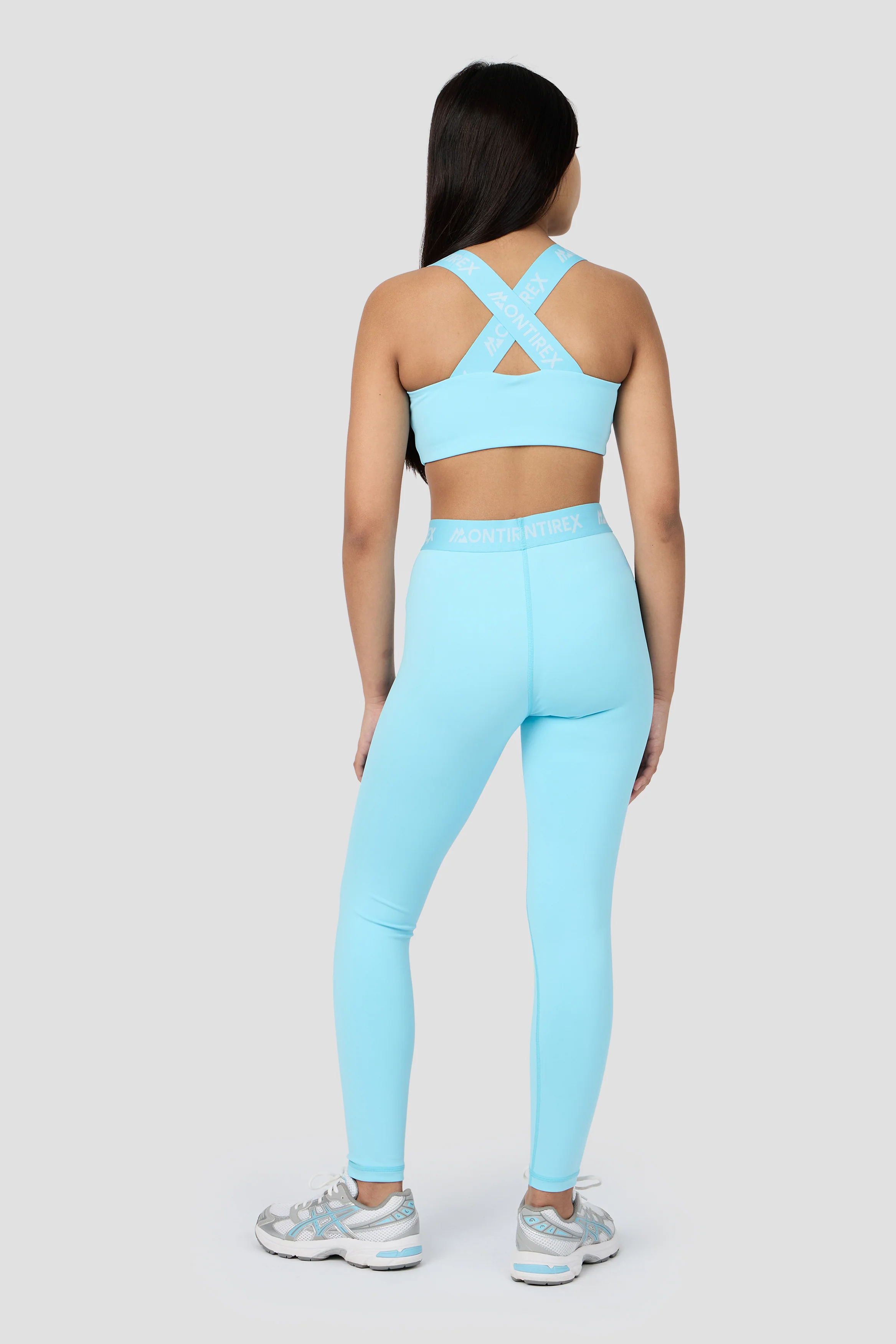 Girls Icon Sports Bra - Seashell Blue - Image 5