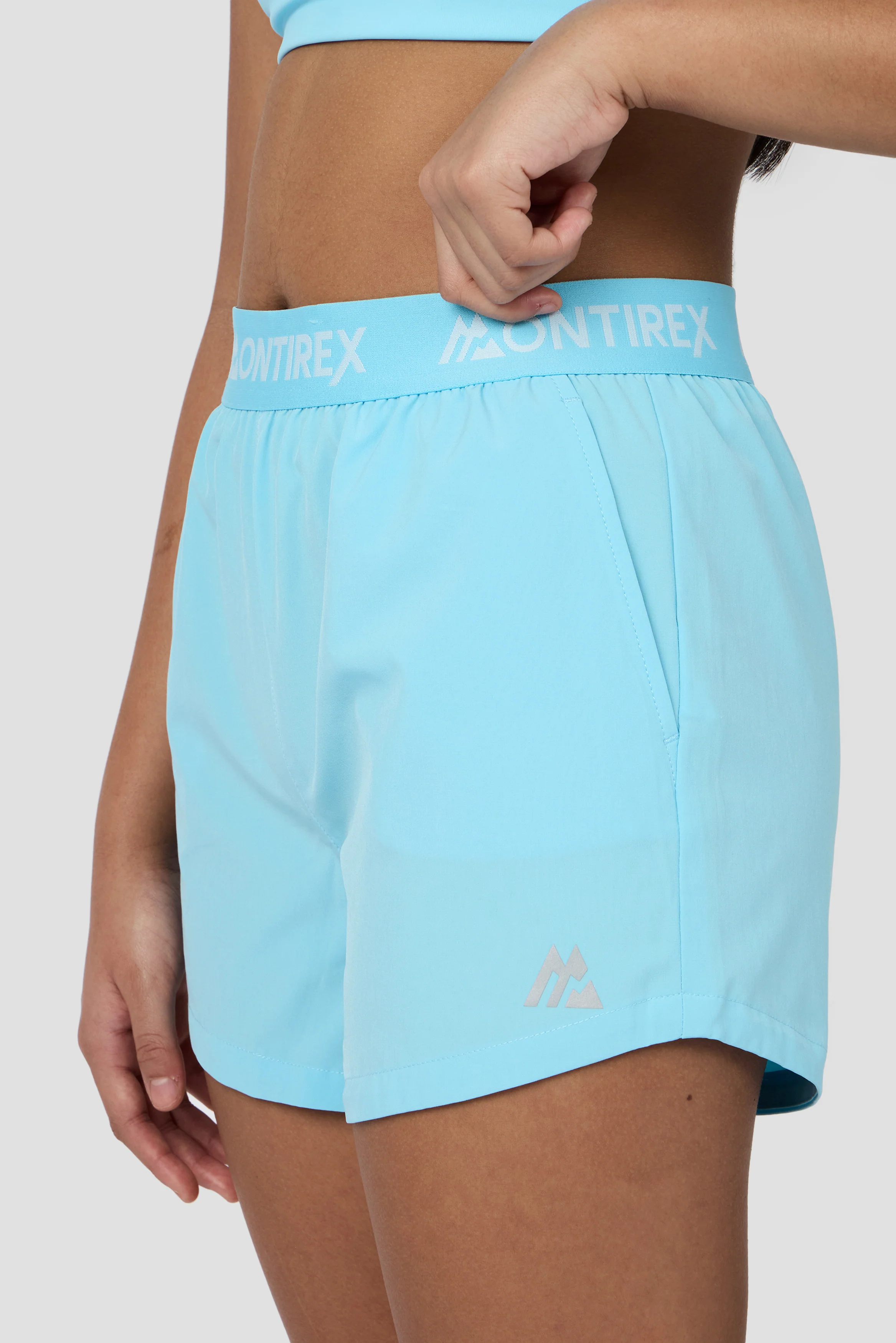 Girls Icon Woven Short - Seashell Blue - Image 5