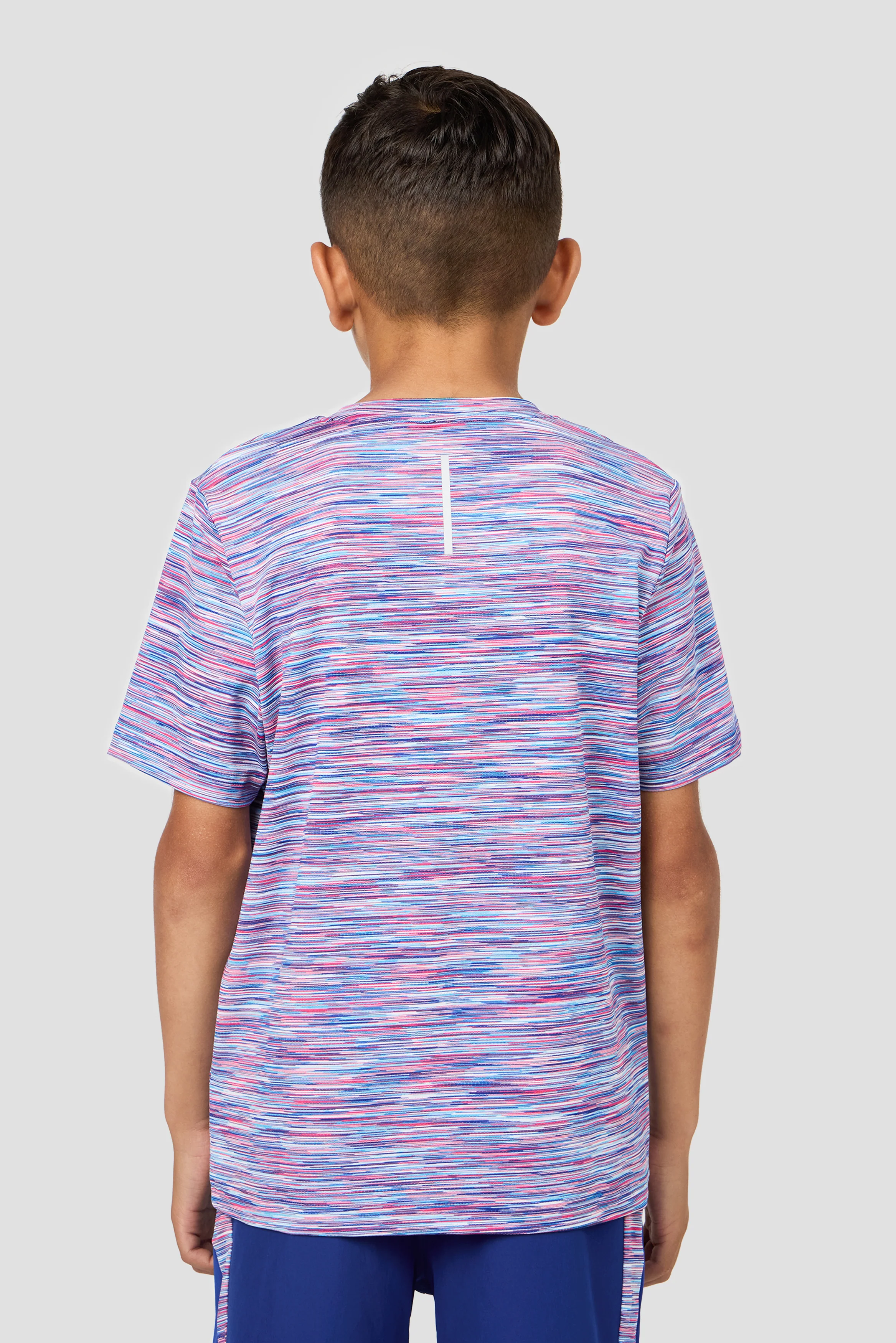 Boys Trail T-Shirt - Blue/Pink/White - Image 2