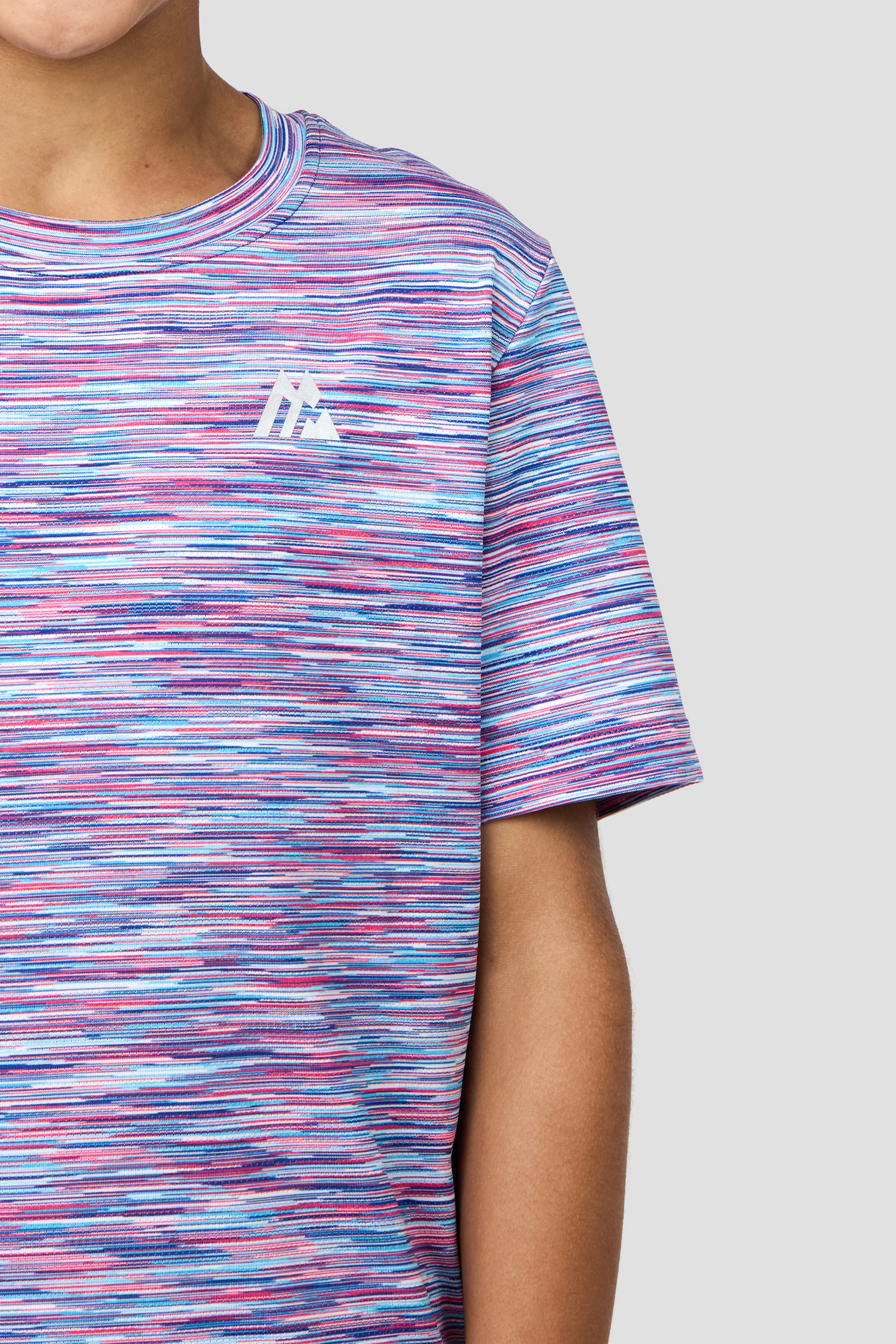 Boys Trail T-Shirt - Blue/Pink/White - Image 5