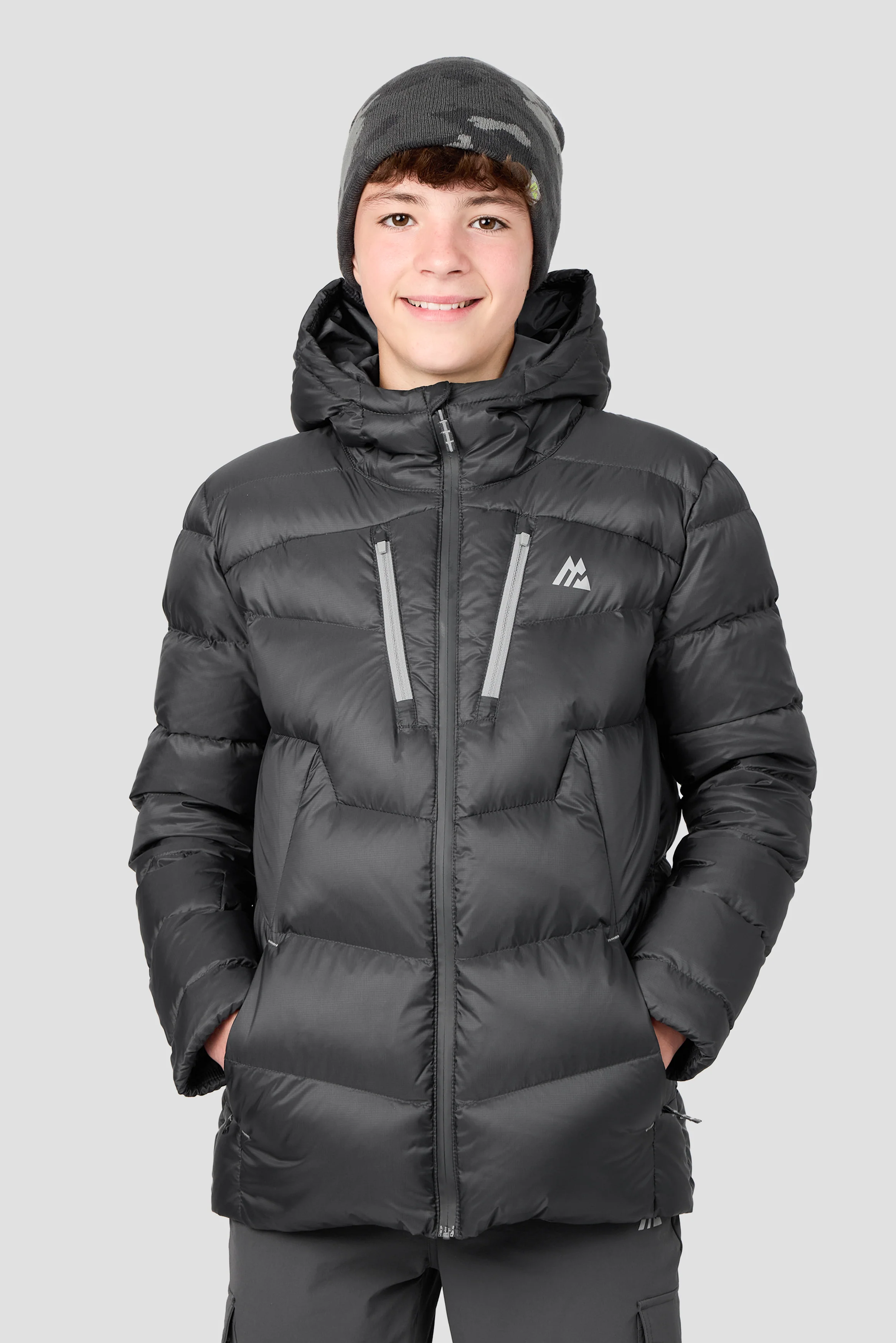 Junior Foli Beanie - Platinum Grey - Image 3